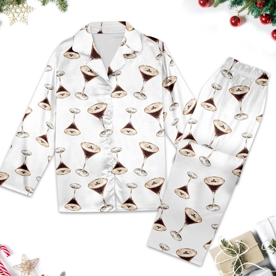 Espresso Martini Pajamas, Espresso Martini Pajama Set