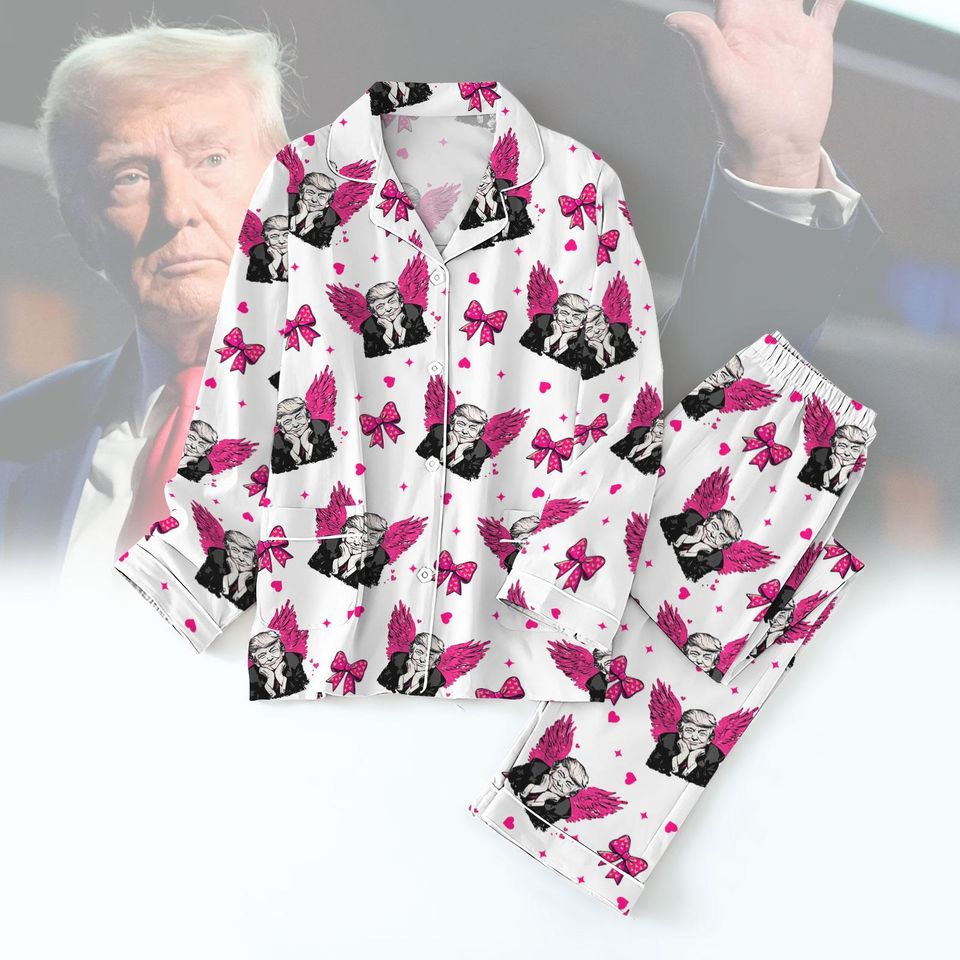 Cupids Favorite President Pajamas, Make America Great Pajama Set