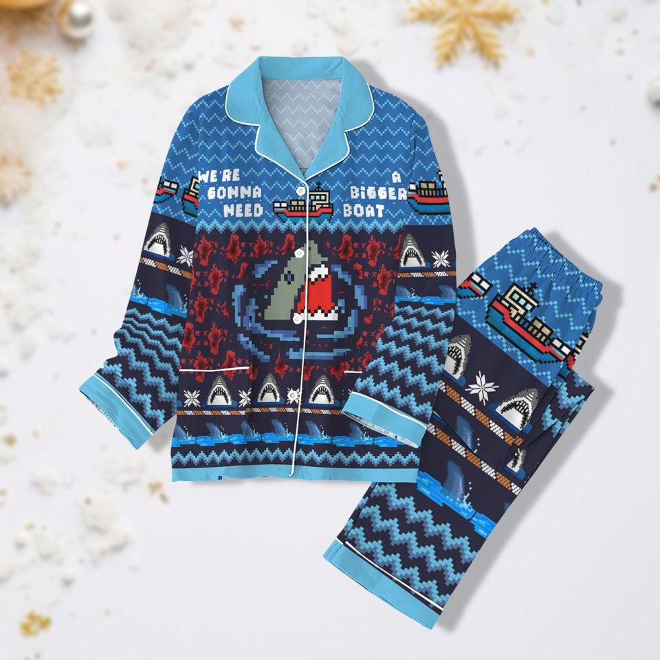 Shark Jaw Movie Pajama Set, Jaws Shirt