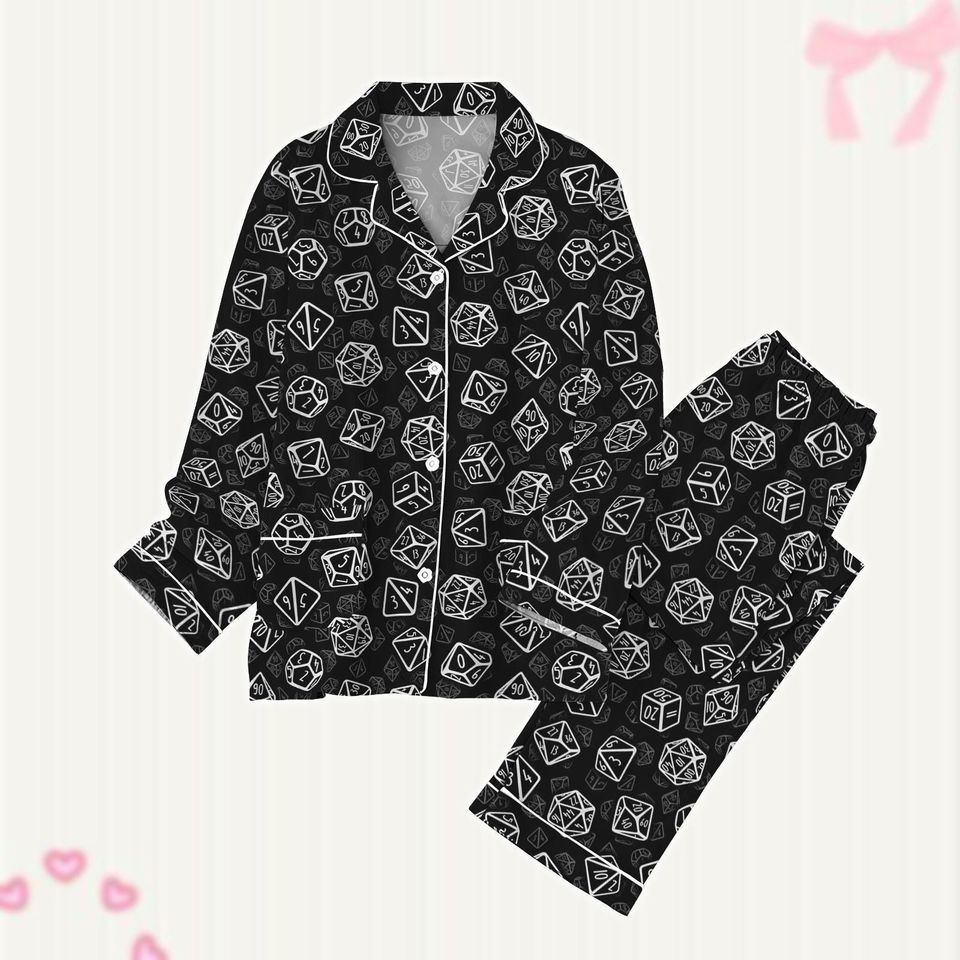 Dungeons And Dragons Pajama Set, Dnd Holiday Pajamas