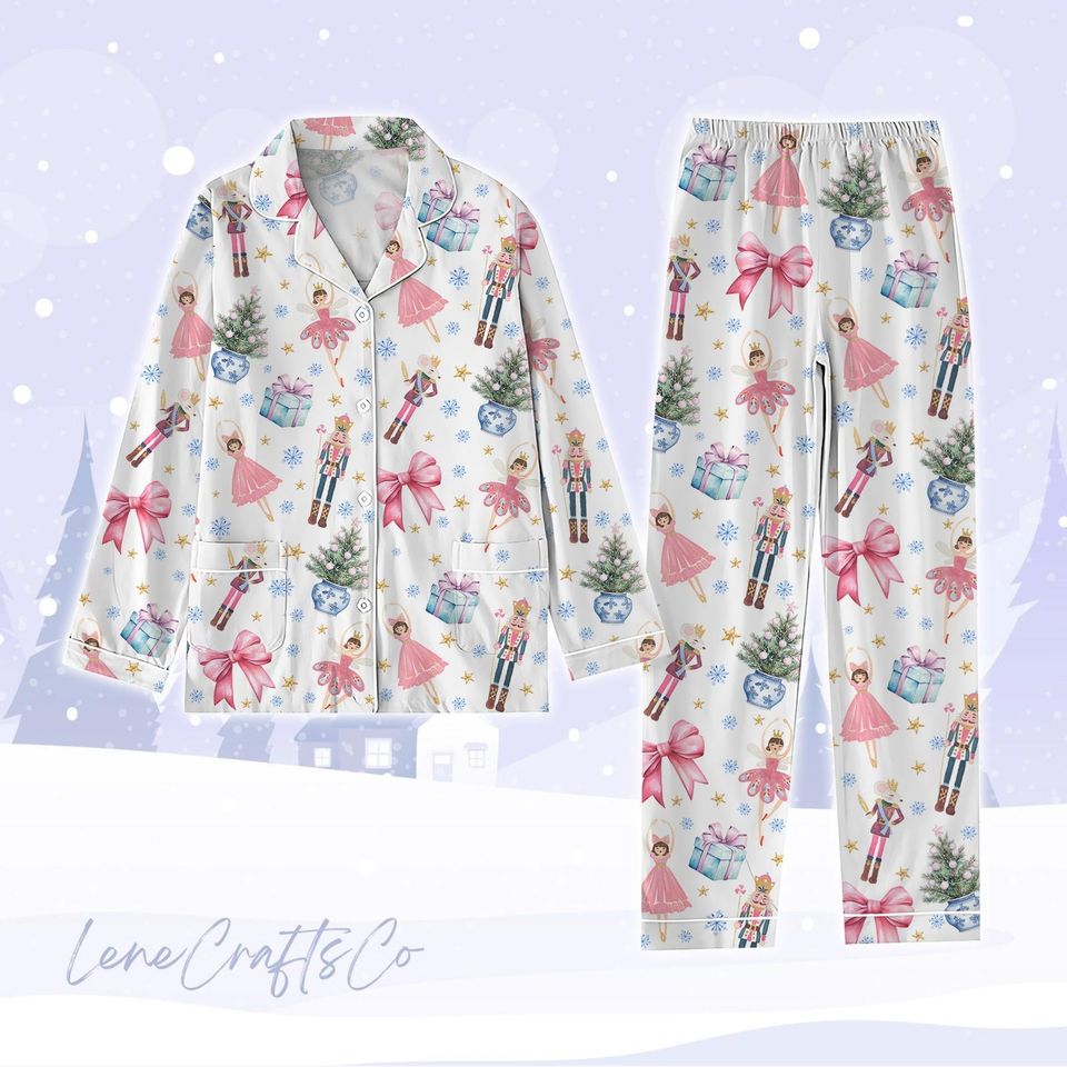 Nutcracker Coquette Pajama , Balletcore Pajama Set Women