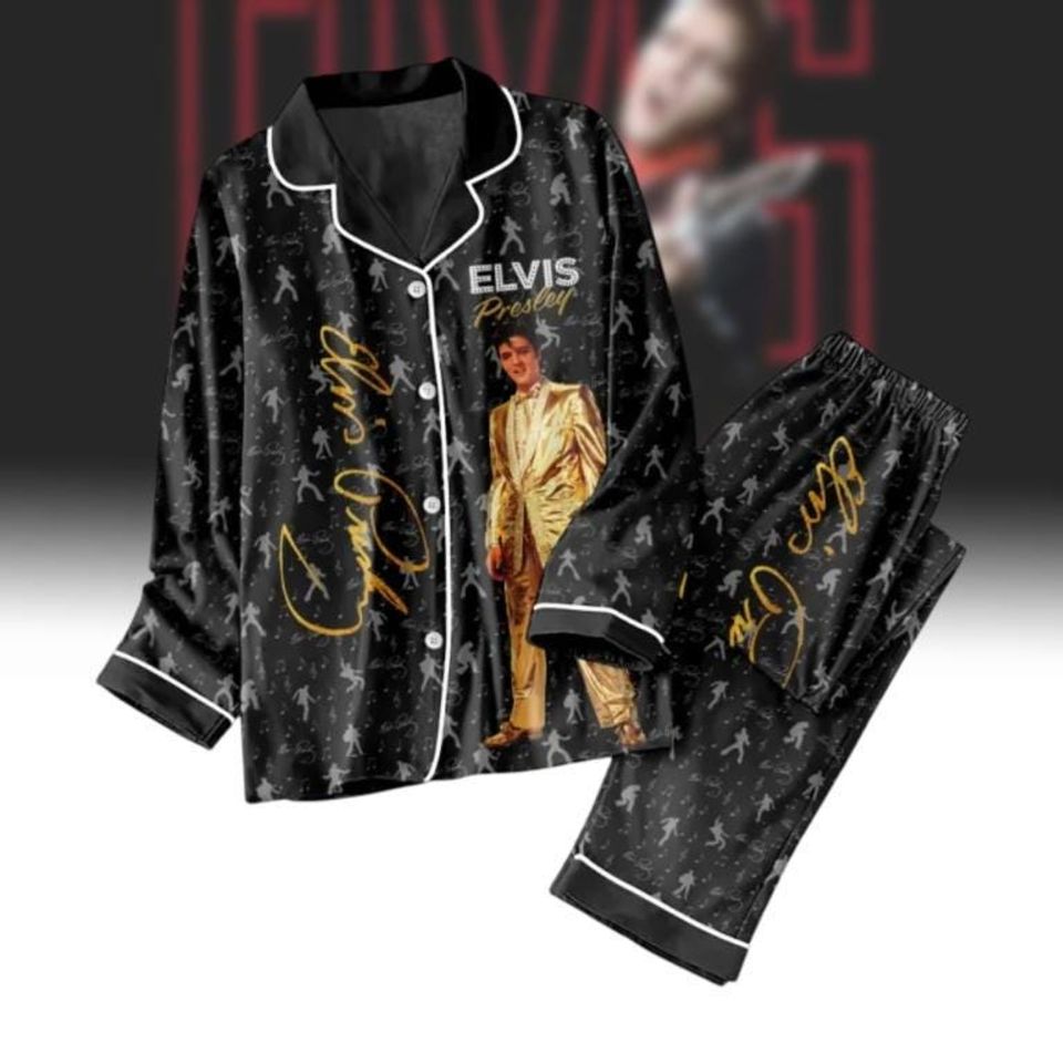 Elvis Presley 2025 Pajama Set, Elvis 90Th Birthday Pj Set