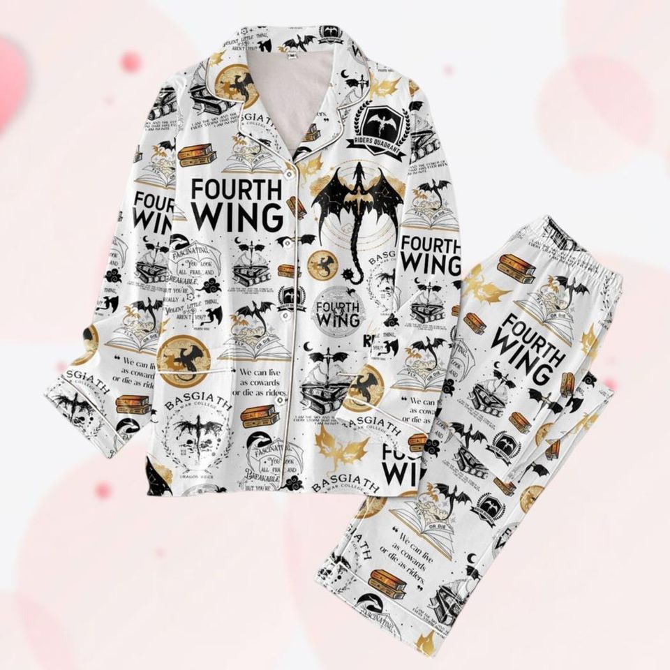 Fourth Wing Pajama Set, Basgiath War College Women Pajamas