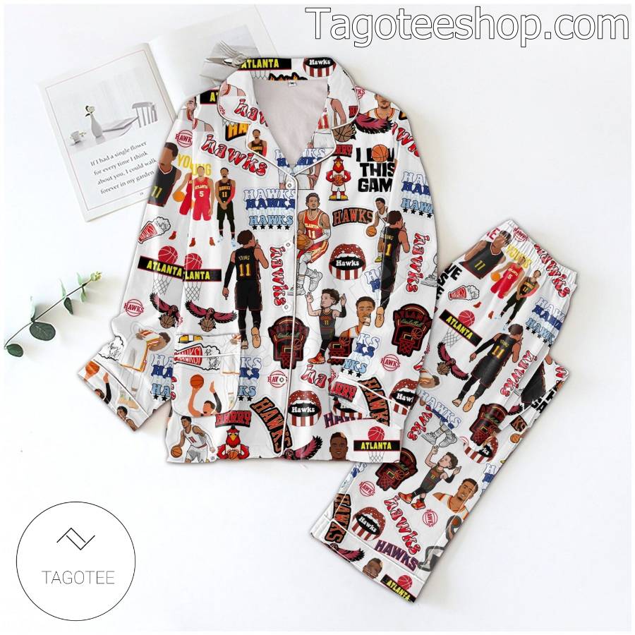 Atlanta Hawks Trae Young Matching Pajamas Set