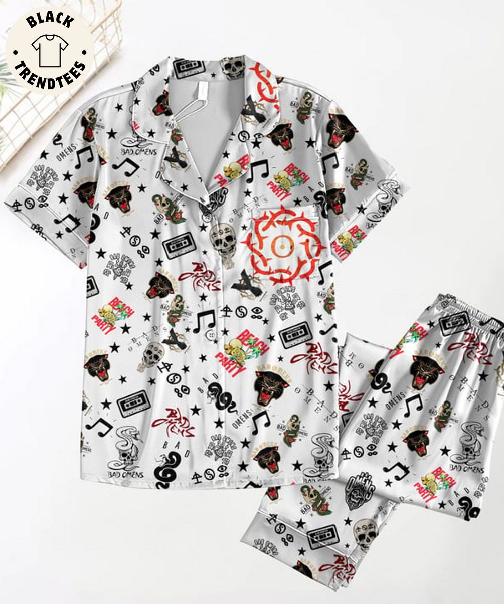 Bad Omens Beach Party Snake Design Pajama Set