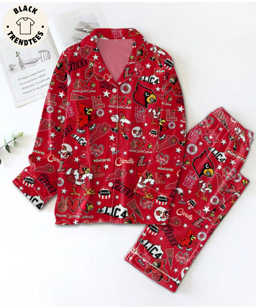 Best Carcls Gocards Ville Lic4 Mascot Design Red Pajama Set