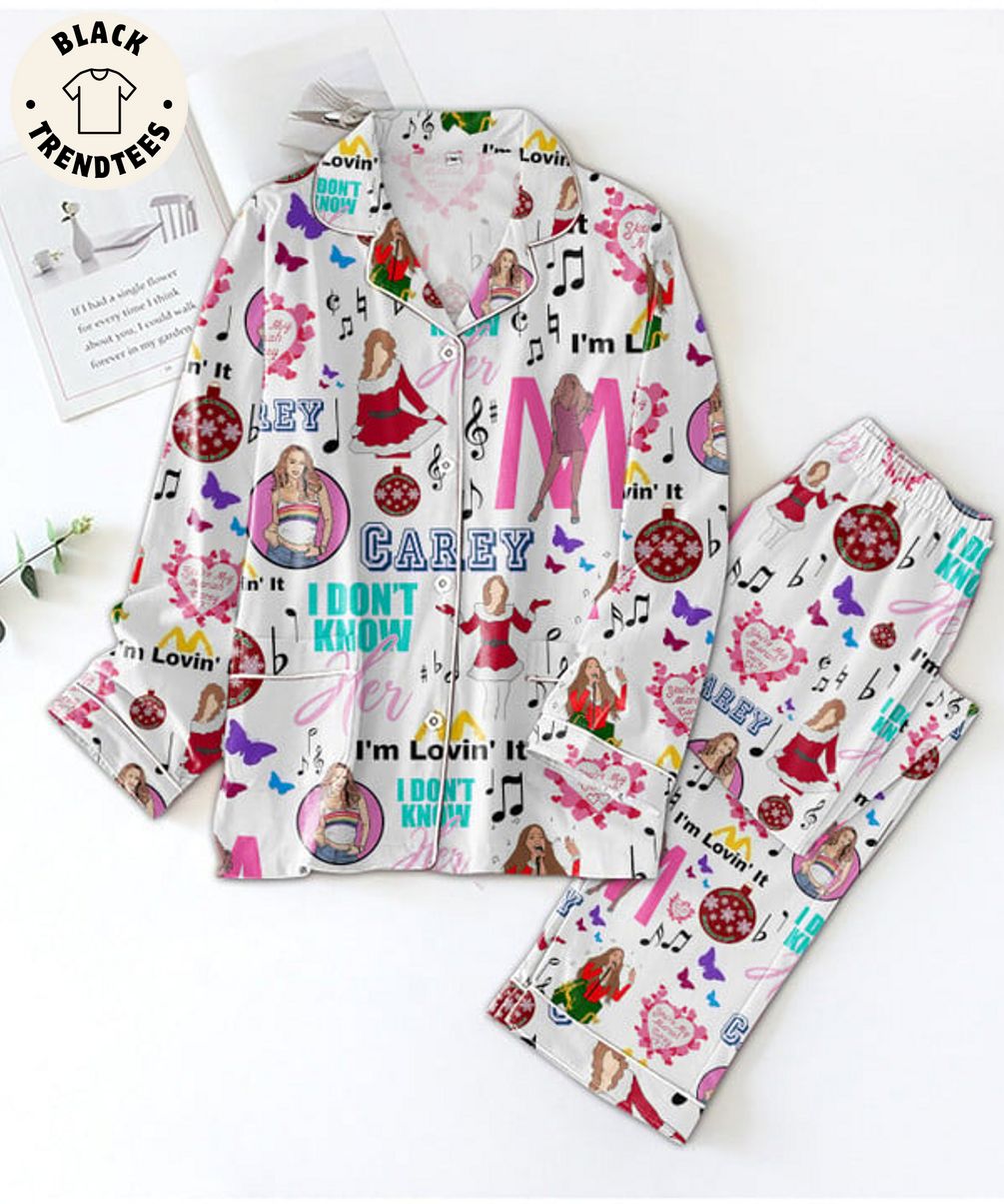 Carey I Dont Know Im Lovein It White Pajama Set