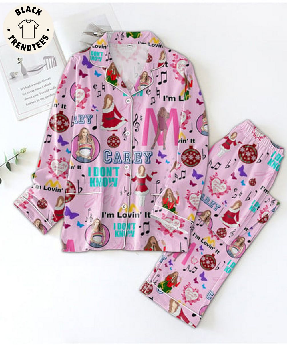 Carey I Dont Know Im Lovein It Pink Pajama Set