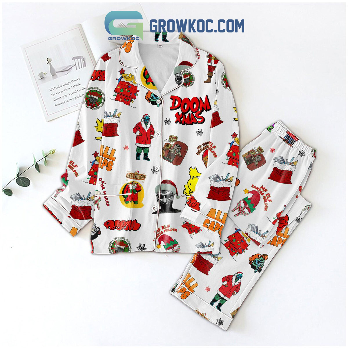 Doom X Mas Mf Efl The Candy Cane Maker Pajama Set