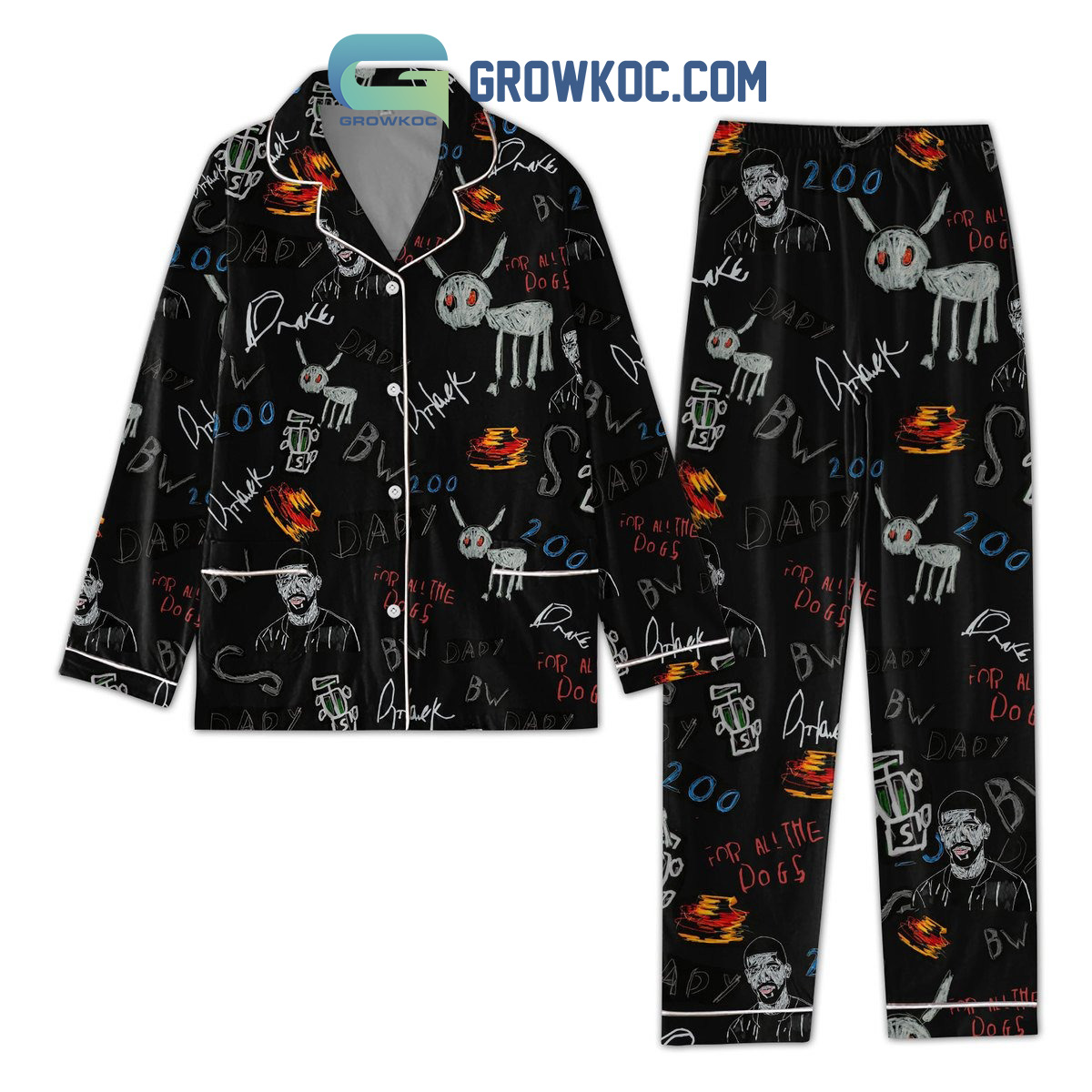 Drake For All The Dogs Pajama Set