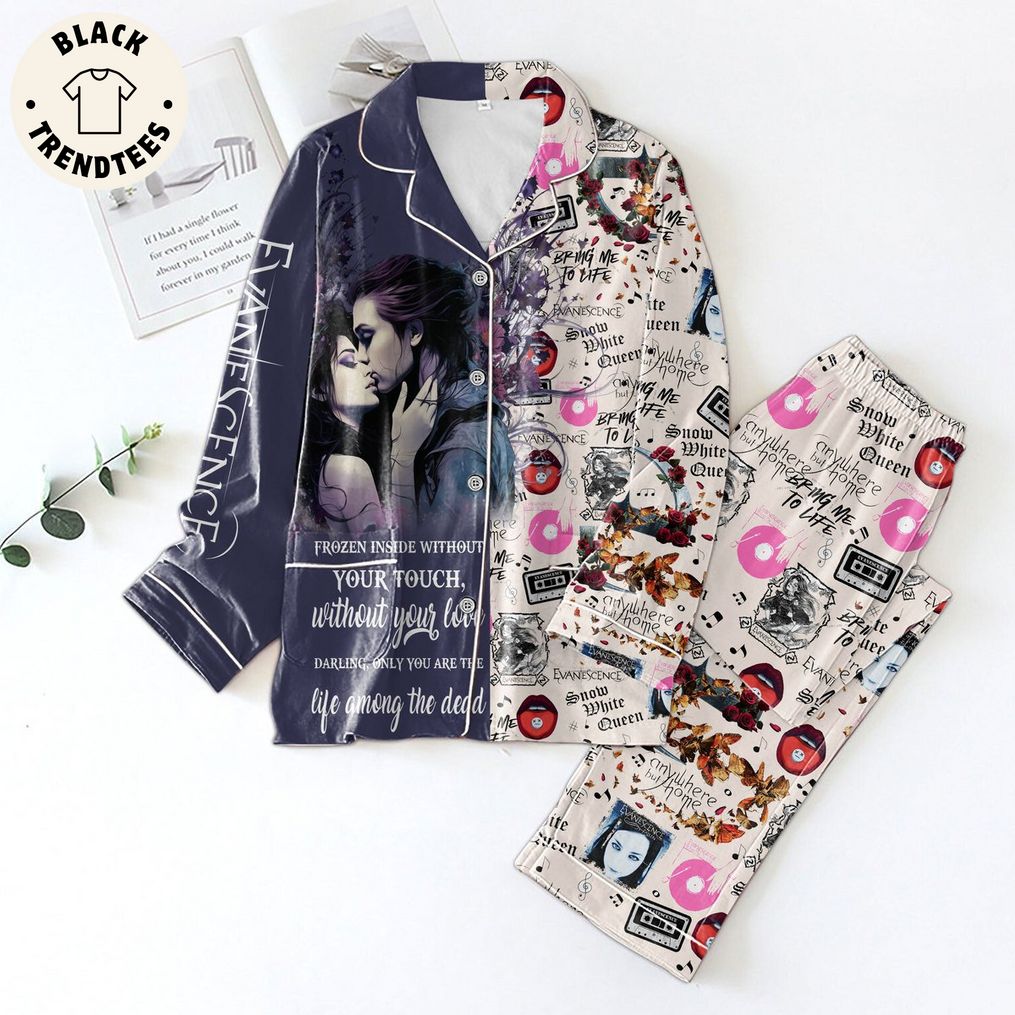 Evanescence Bring Me To Life Lyrics Portrait Deisgn Pajama Set