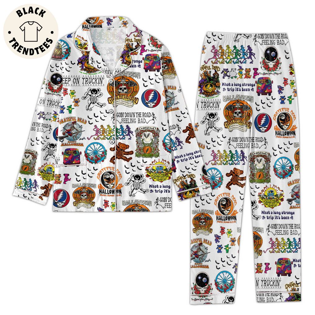 Grateful Dead Halloween Button Down Pajama Set