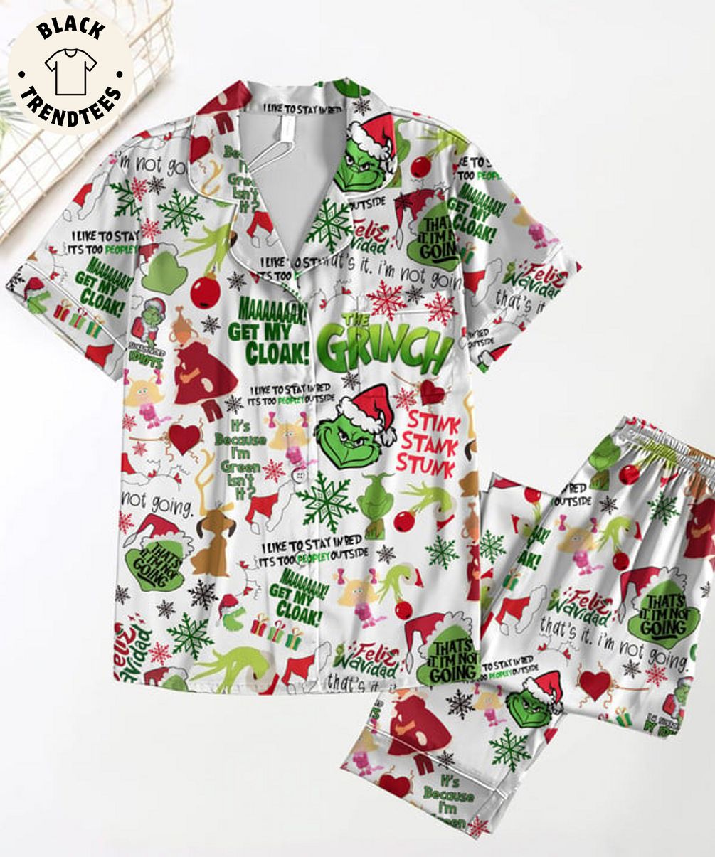 Feliz Navidad Songs. I?M Not Going I Like To Stay In Bed It?S Too Peopley Outside Pajama Set
