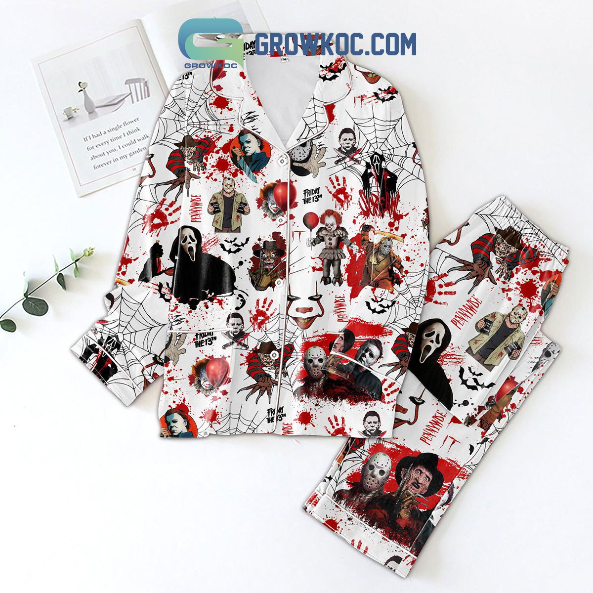 Friday The 13Th Horror Movies Pajama Set