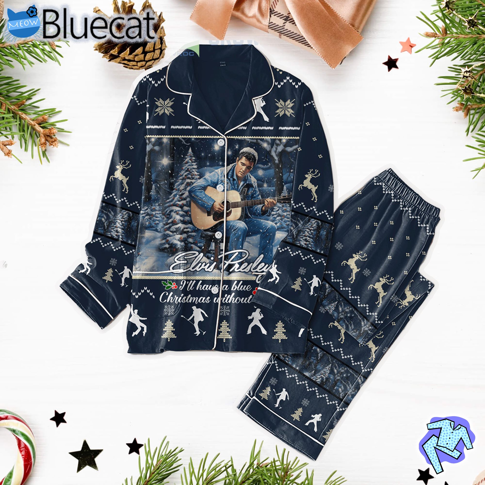 Elvis Presley Ill Have A Blue Without You Pajama Set