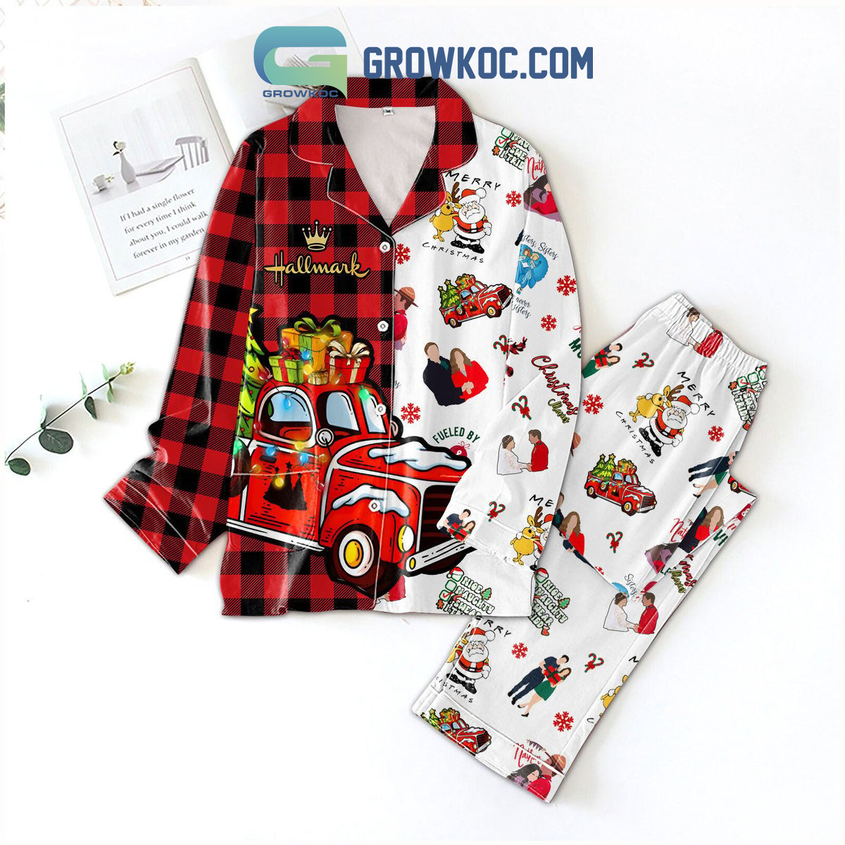 Hallmark Merry Santa Claus Pajama Set