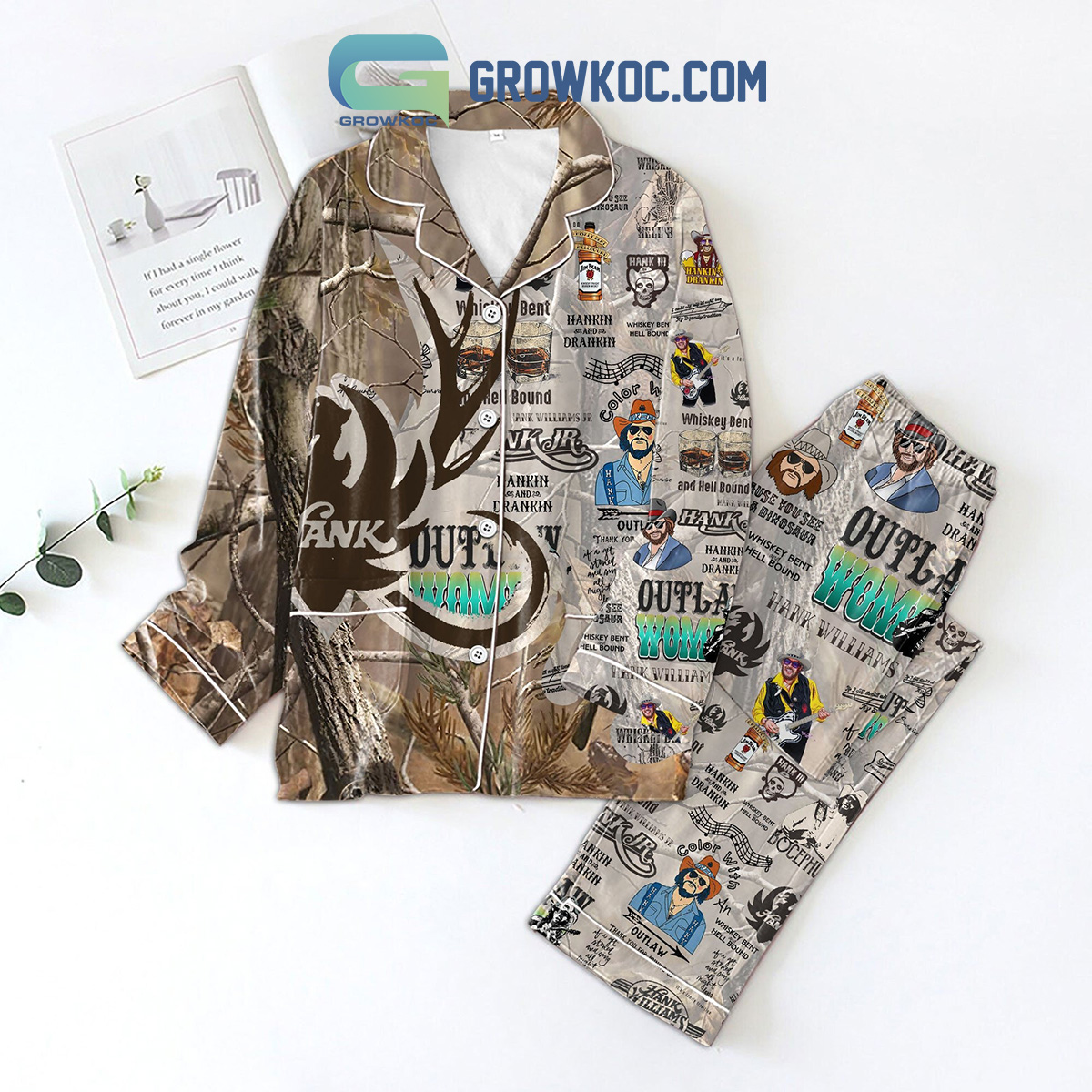 Hank William Jr Whiskey Bent And Hell Bound Pajama Set