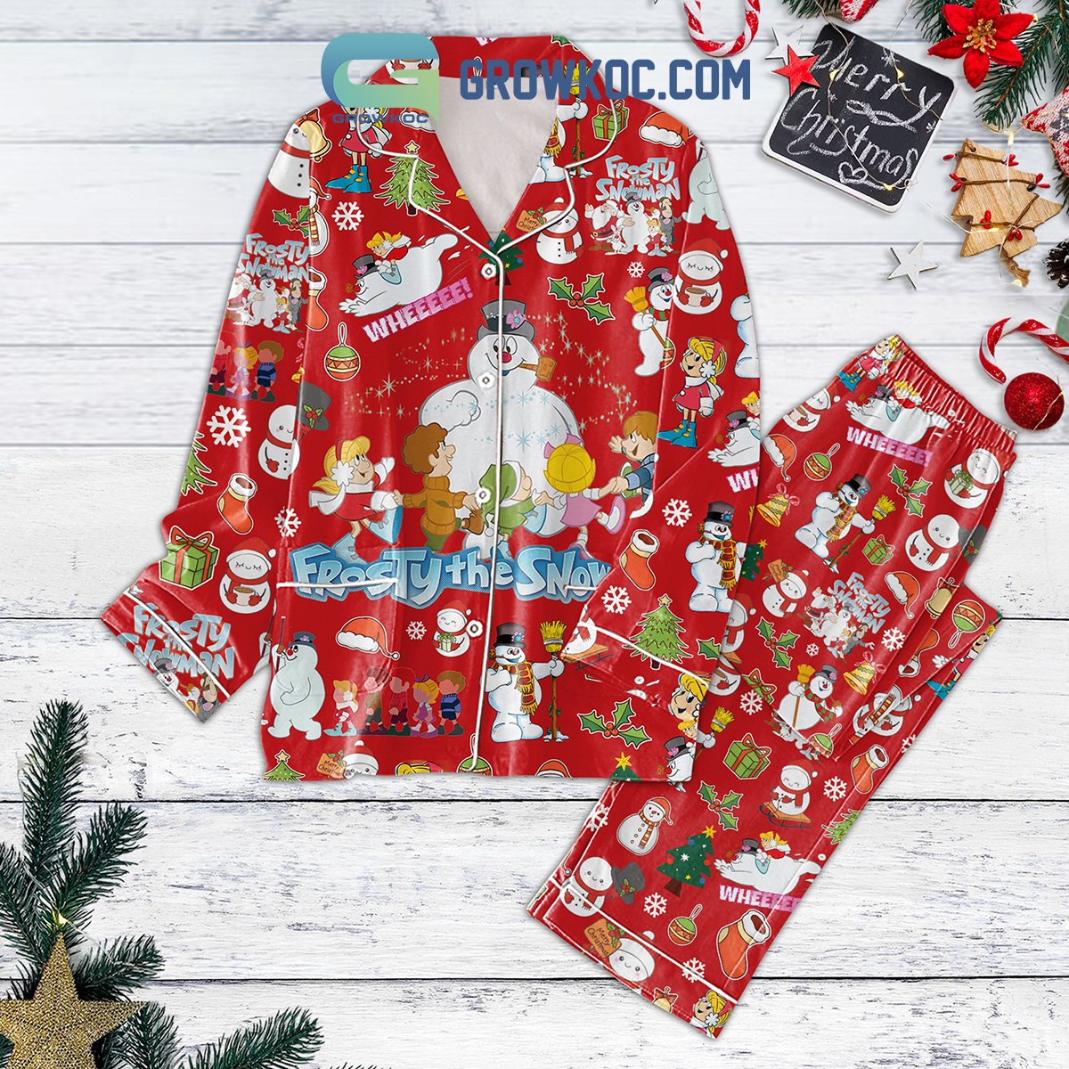 Frosty The Snowman Merry Pajama Set