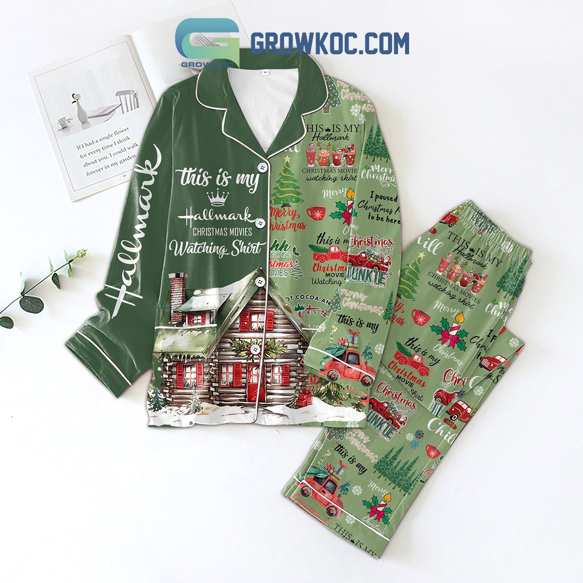 Hallmark Movies Merry Xmas Pajama Set