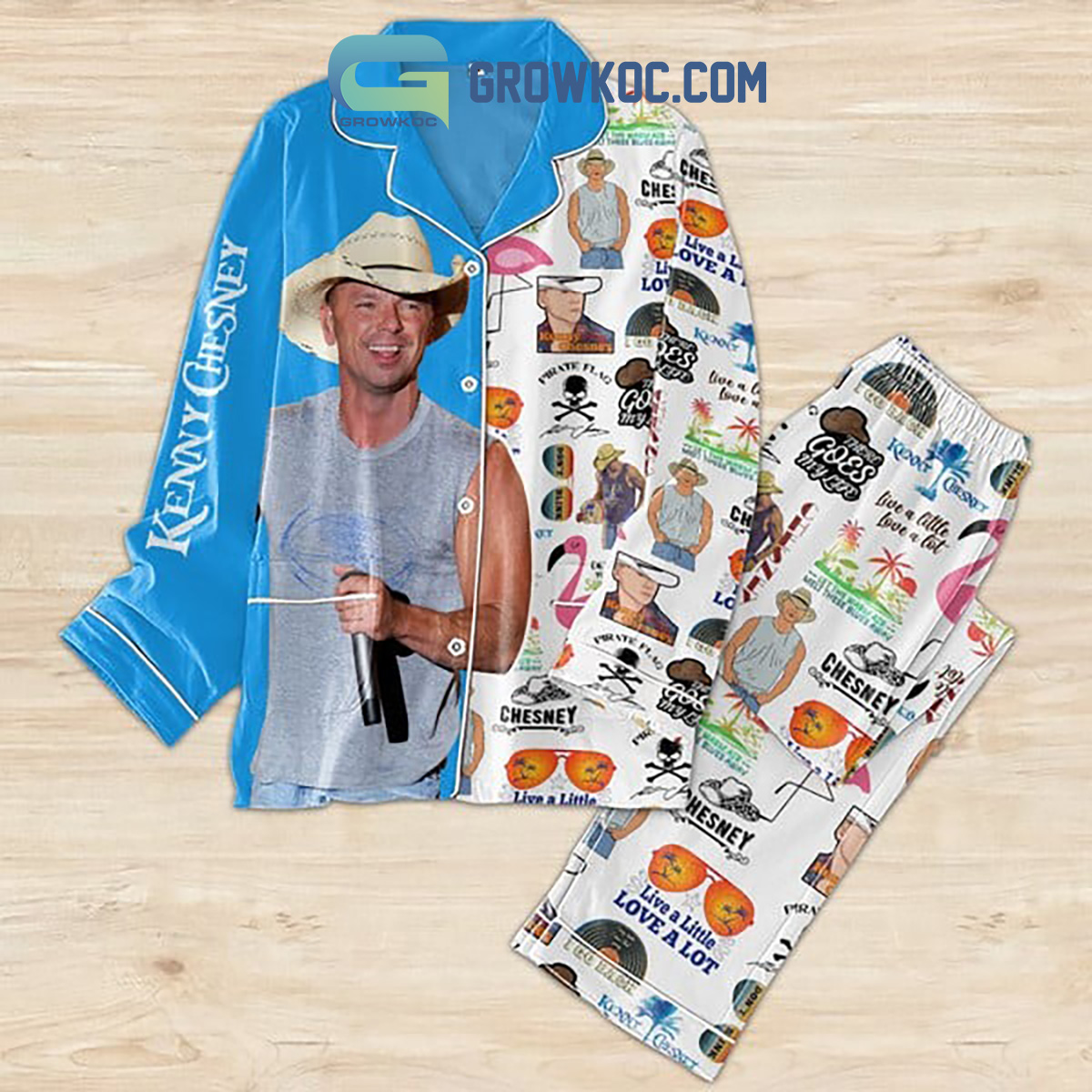 Kenny Chesney There Goes My Life Polyester Pajama Set