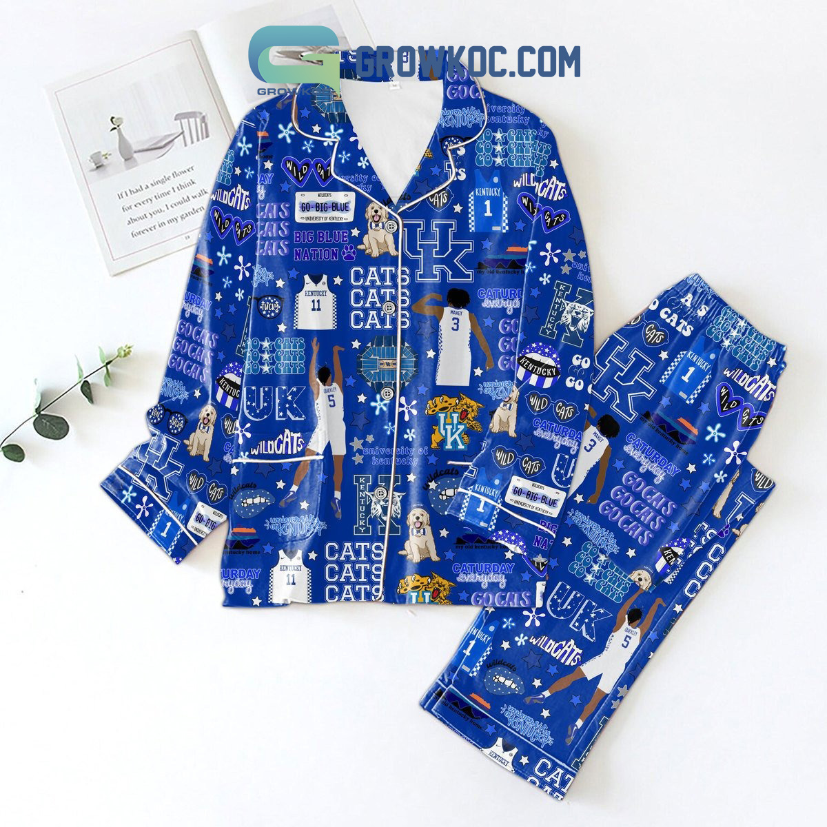 Kentucky Wildcats Cats Cats Cats Polyester Pajama Set