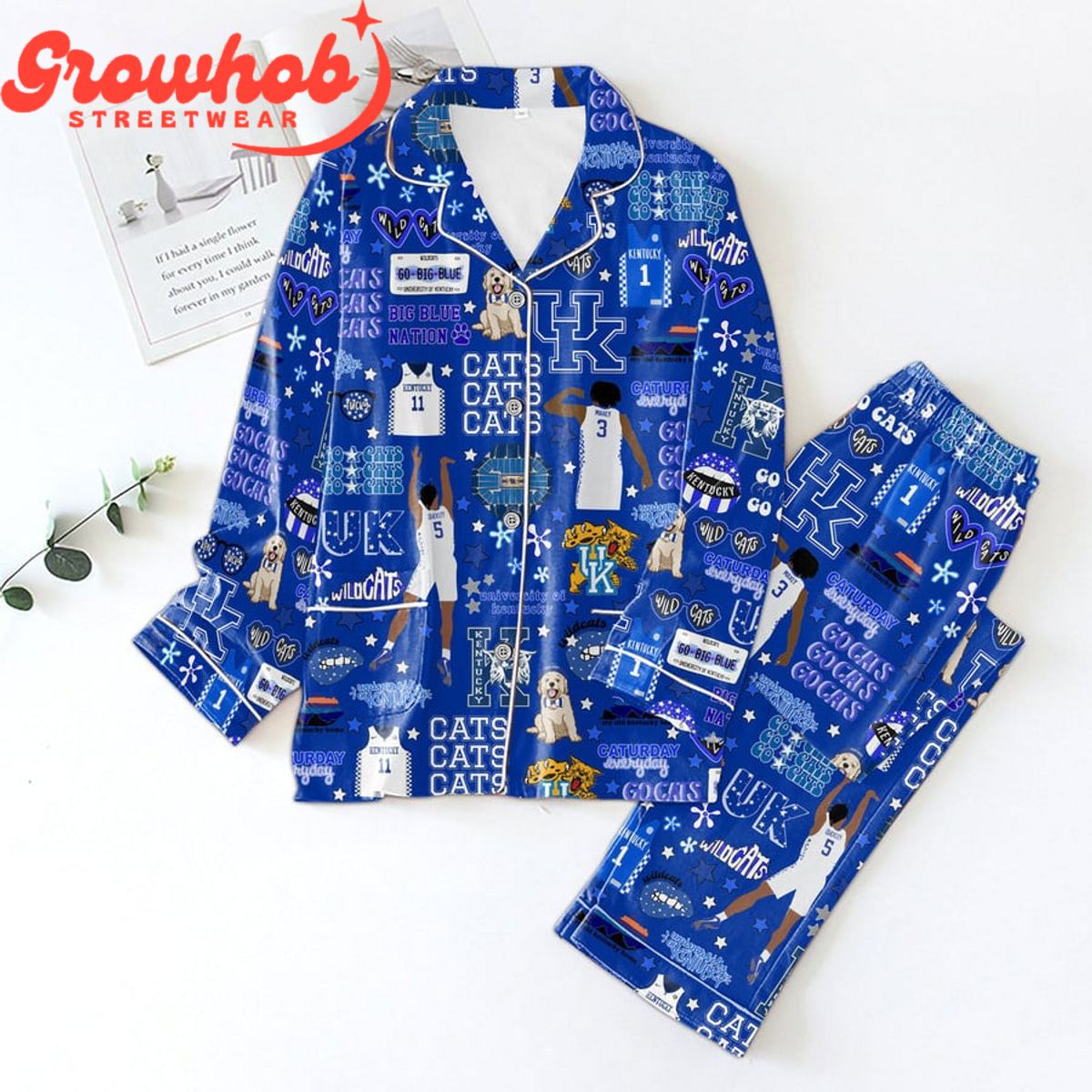 Kentucky Wildcats Go Big Blue Polyester Pajama Set