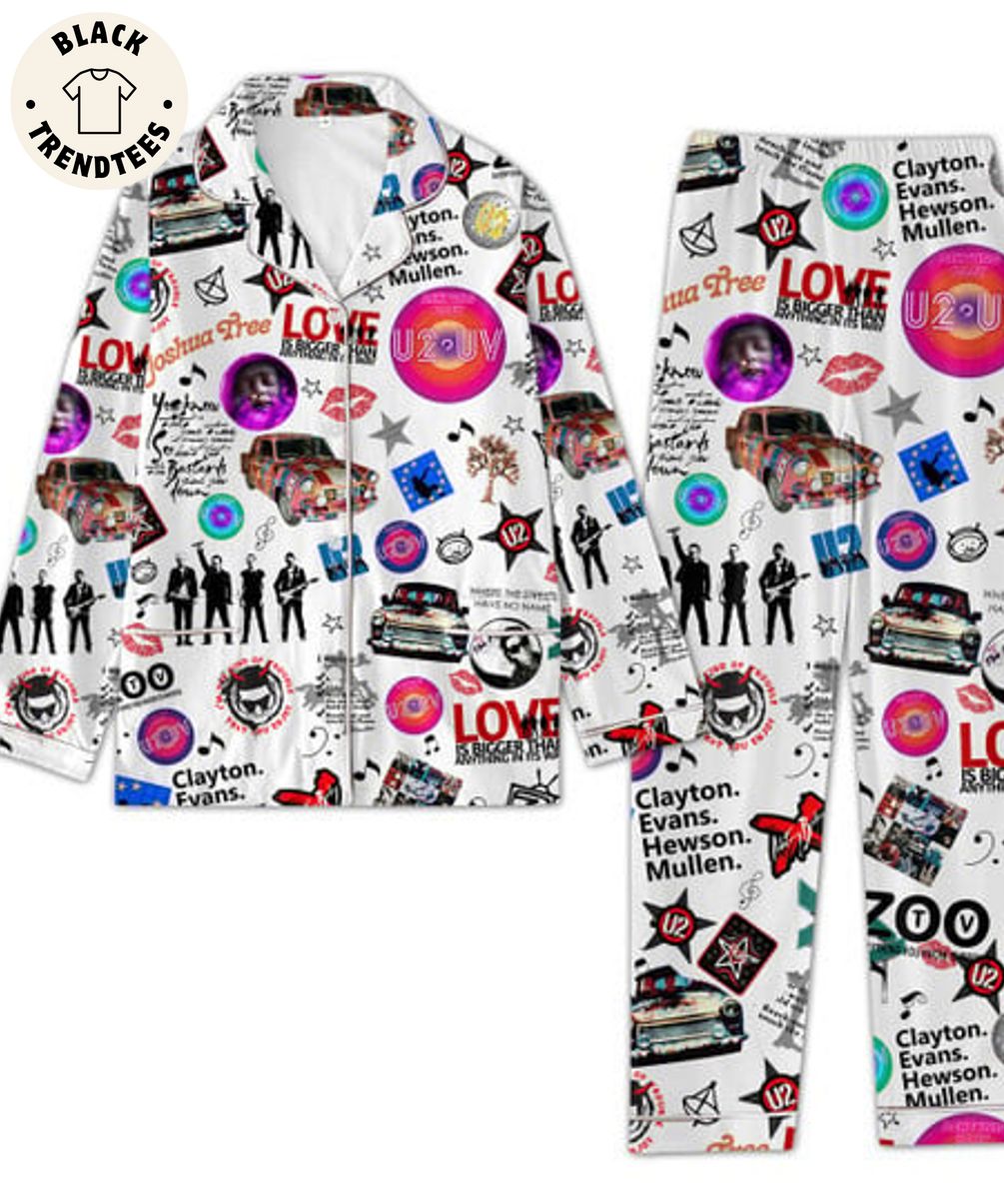 Joshua Tree Love Is Bigger Than Anything In Its Way White Pajama Set