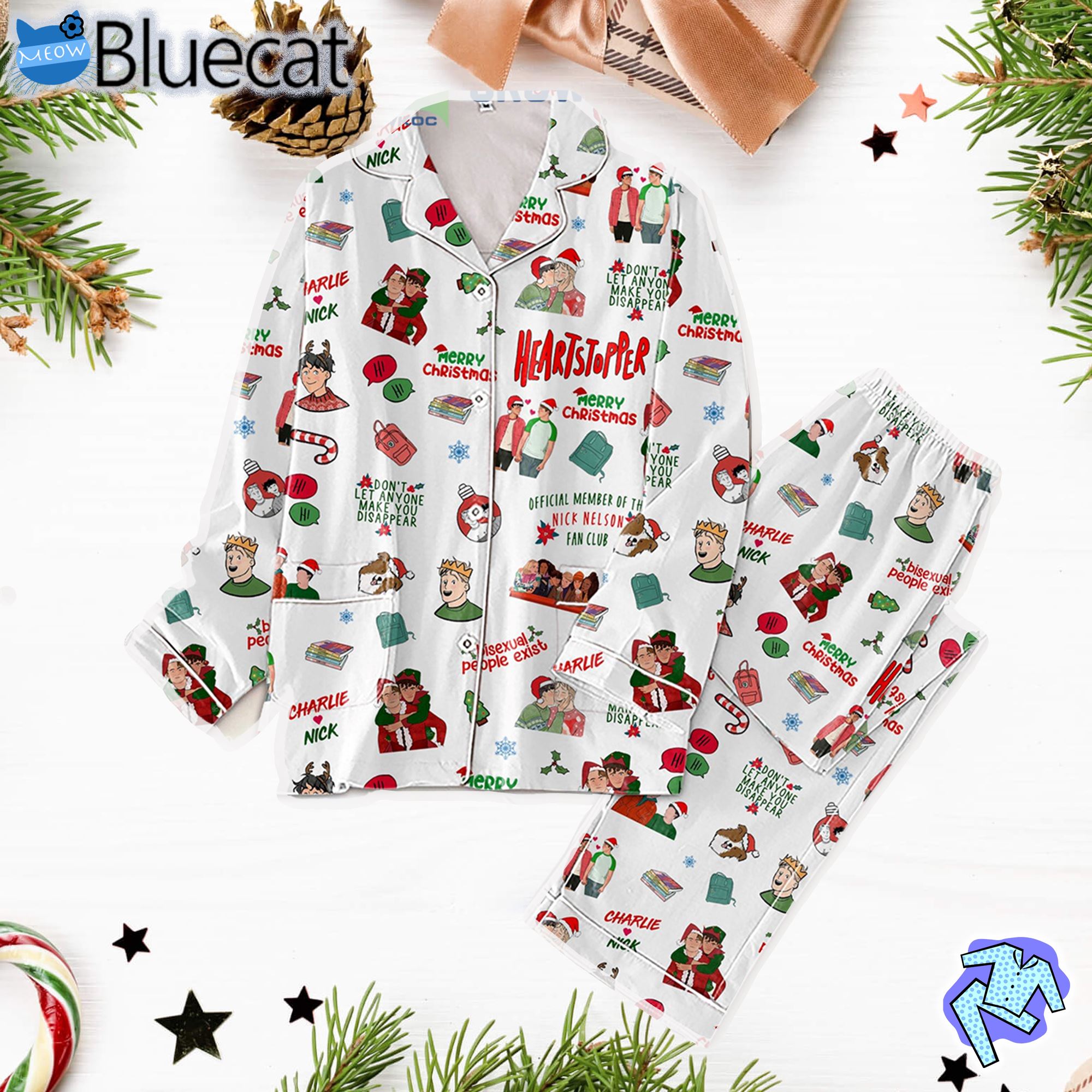 Heartstopper Dont Let Anyone Make You Disappear Pajama Set