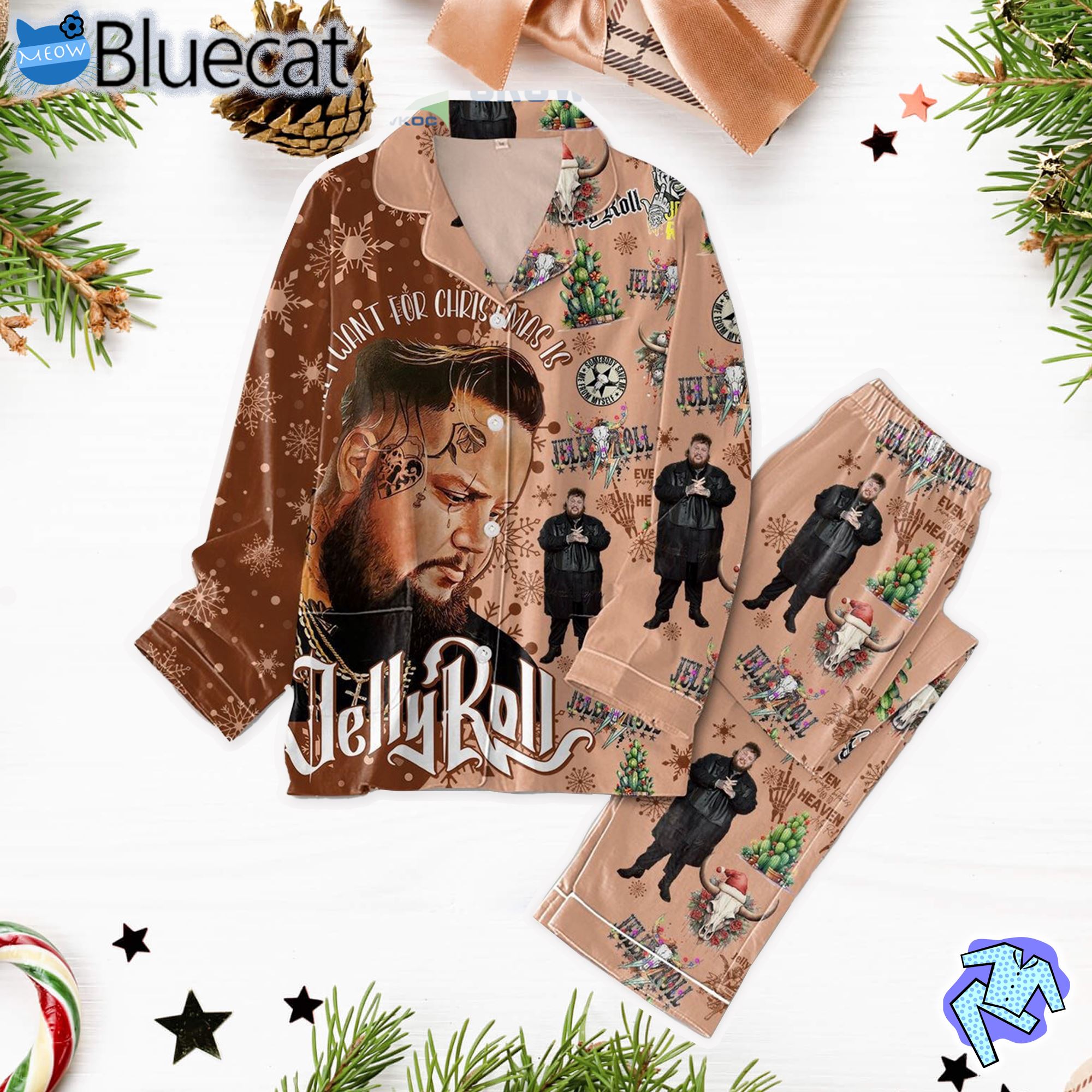 Jelly Roll All I Want For Pajama Set