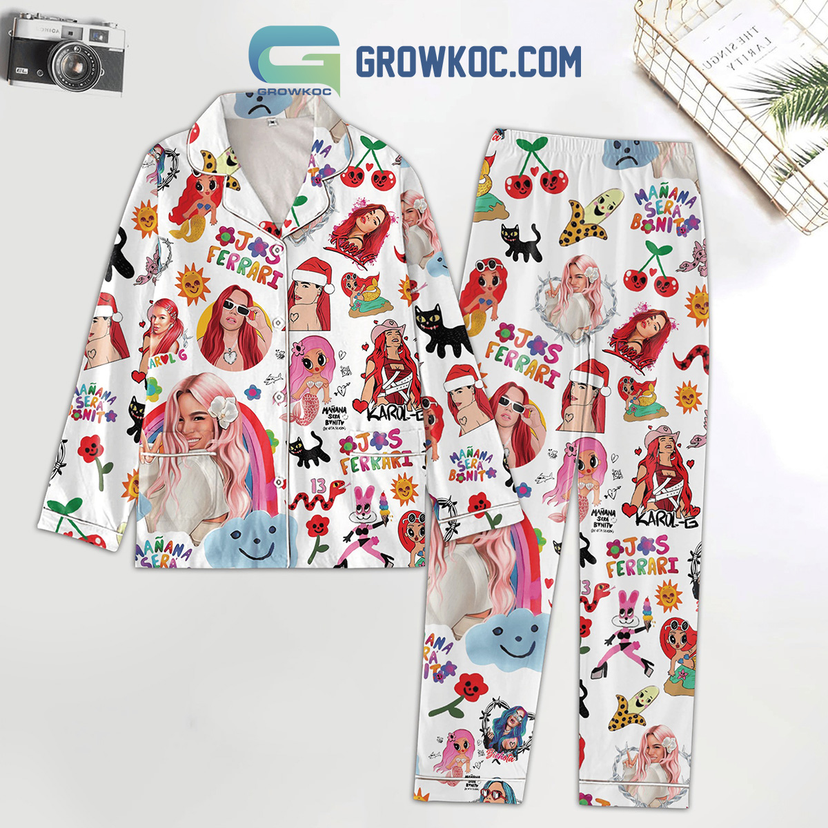 Karol G Ferrari Bonito Polyester Pajama Set