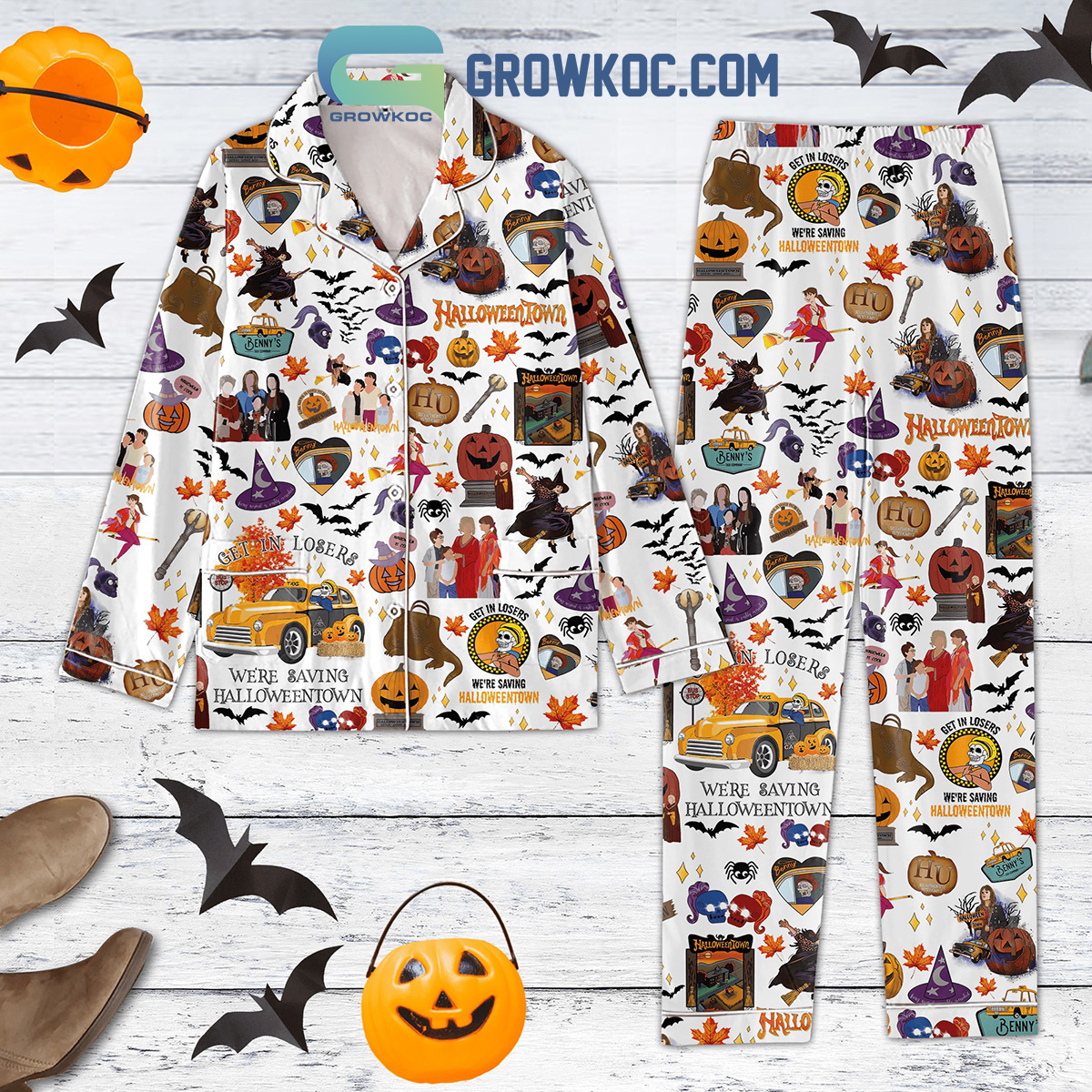 Halloween Town Benny?S Taxi Company Pajama Set
