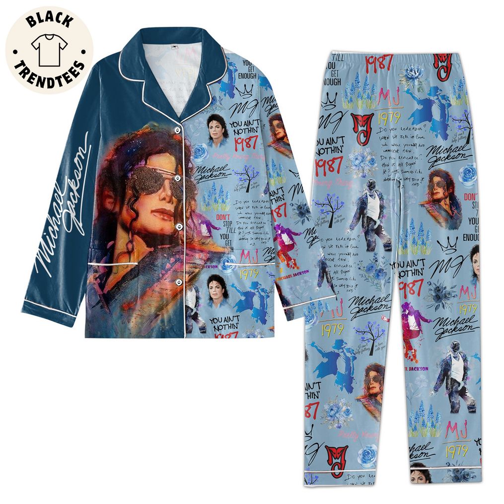 Michael Joseph Jackson 1987 Portrait Design Pajama Set