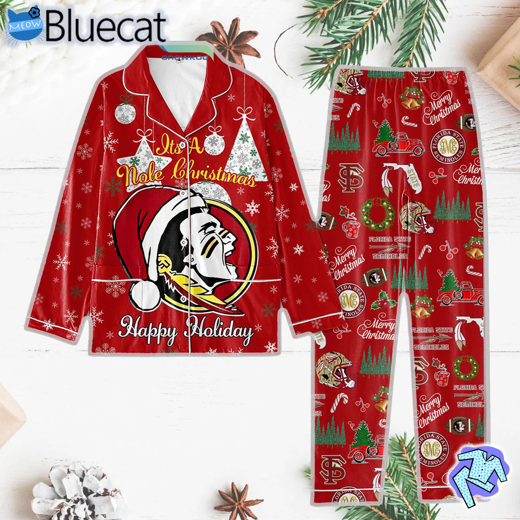 Its A Nole Happy Holiday Pajama Set