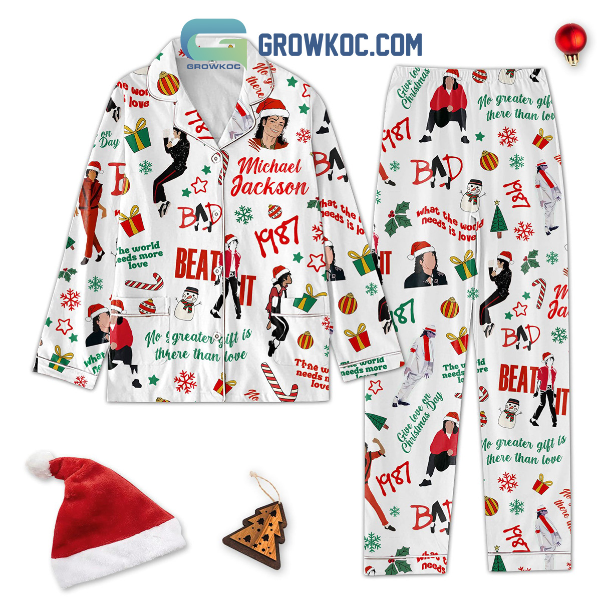 Michael Jackson What The World Needs Is Love Pajama Set