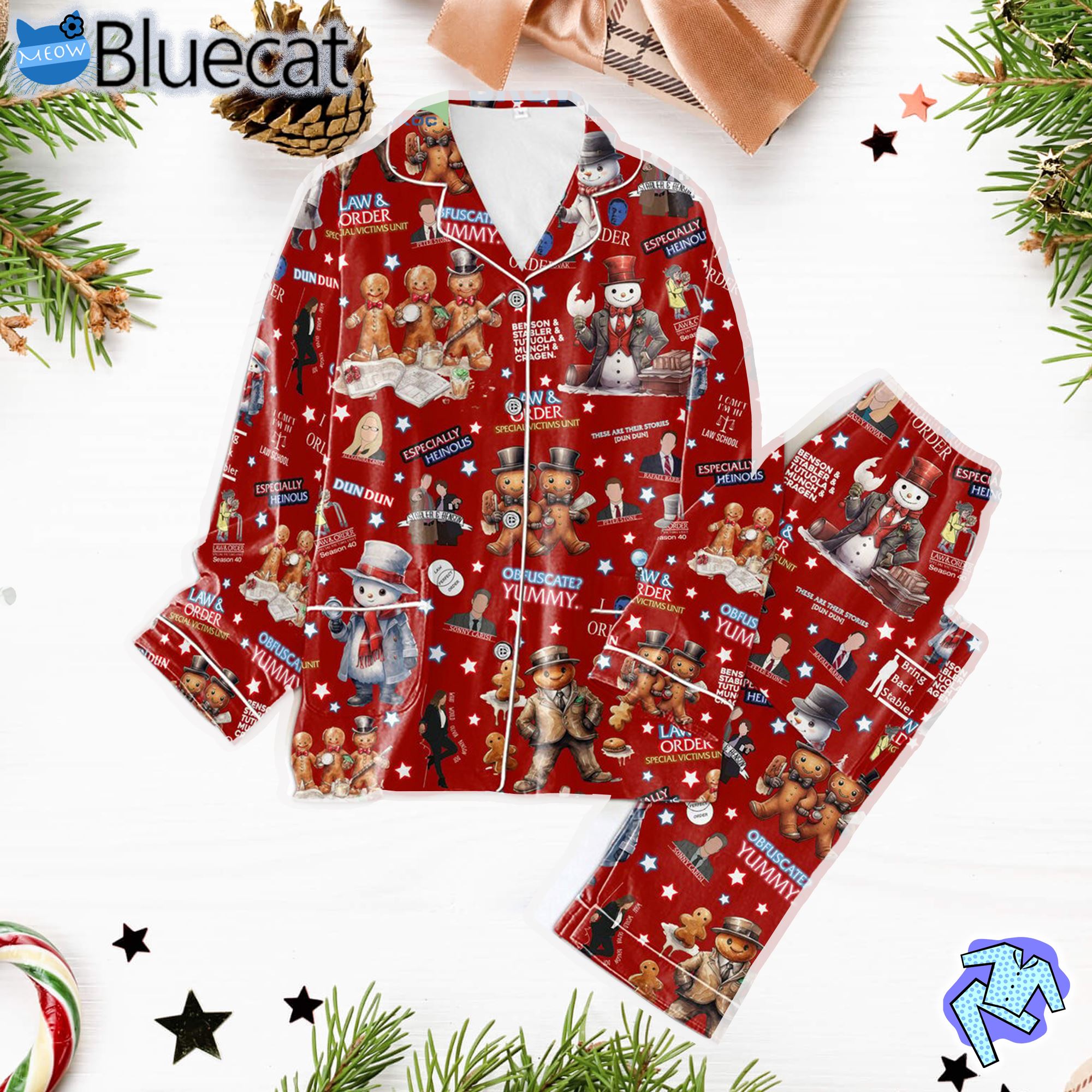 Law Order Special Victims Unit Obfuscate Yummy Pajama Set