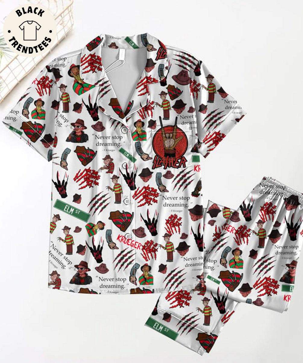 Lasher Krueger Never Stop Dreaming Design Pajama Set
