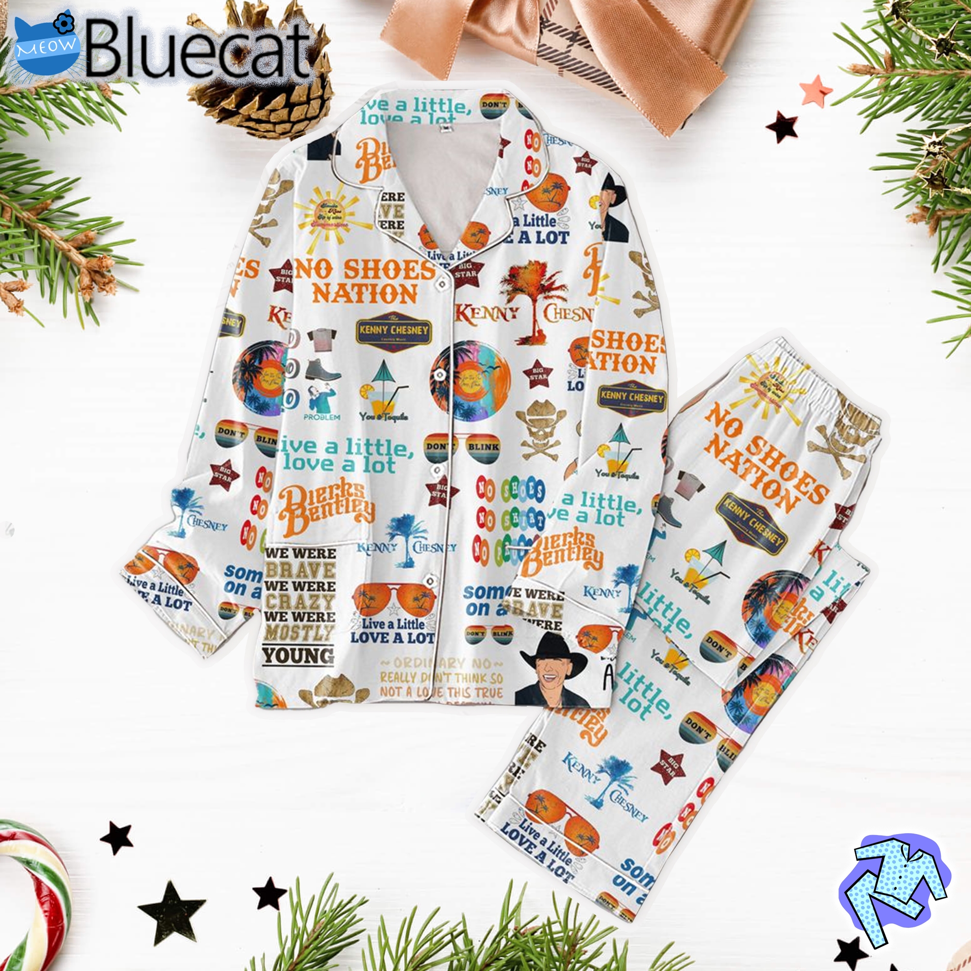 Kenny Chesney No Shoes Nation Dierks Bentley Pajama Set