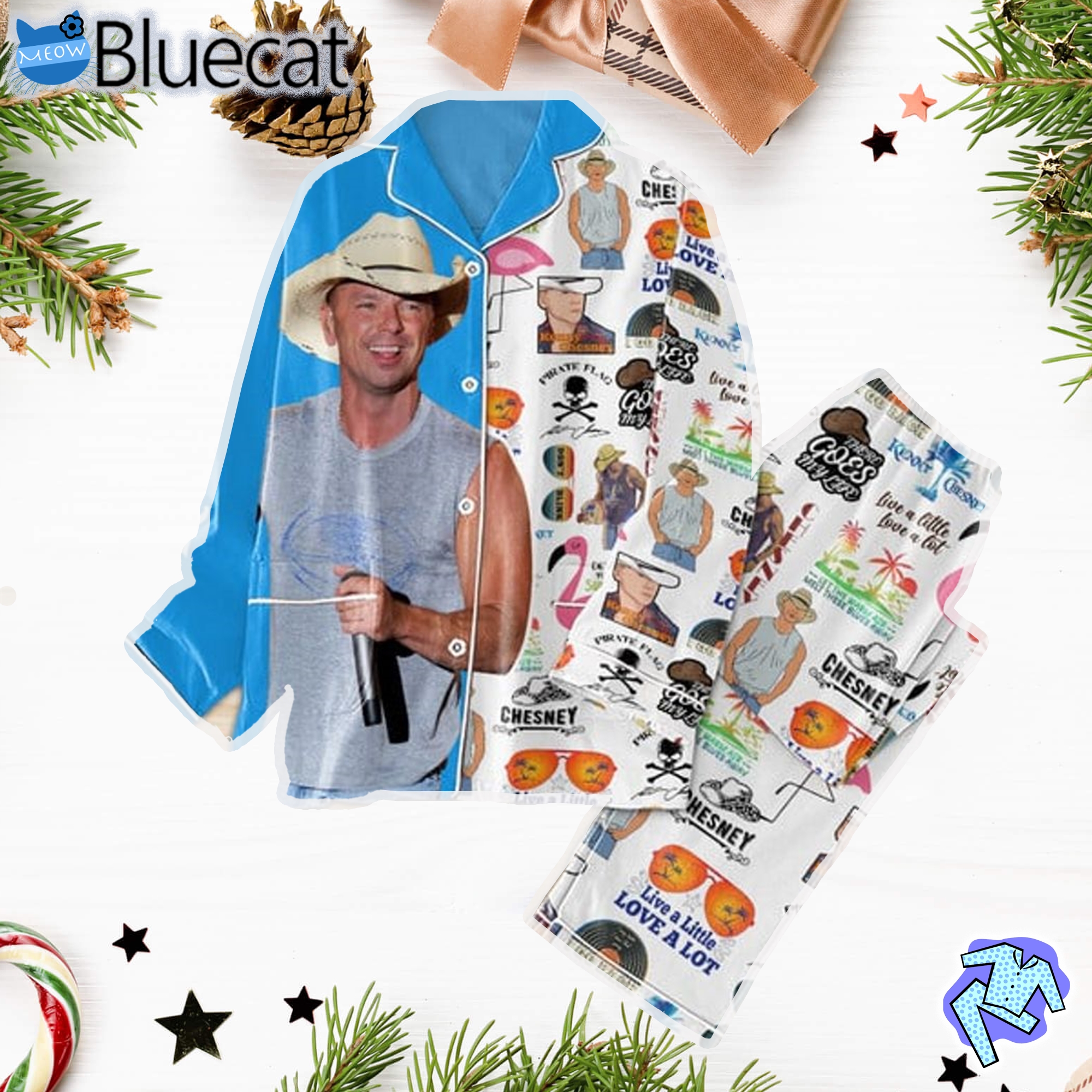 Kenny Chesney Live A Little Pajama Set