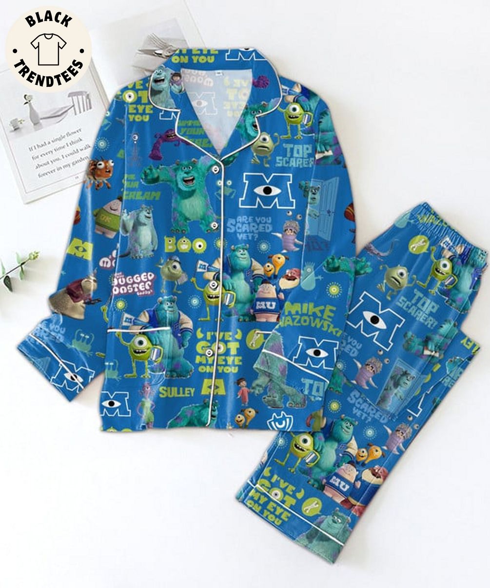 Mike Wazowski I?Ve Got My Eye On You Character Design Pajama Set