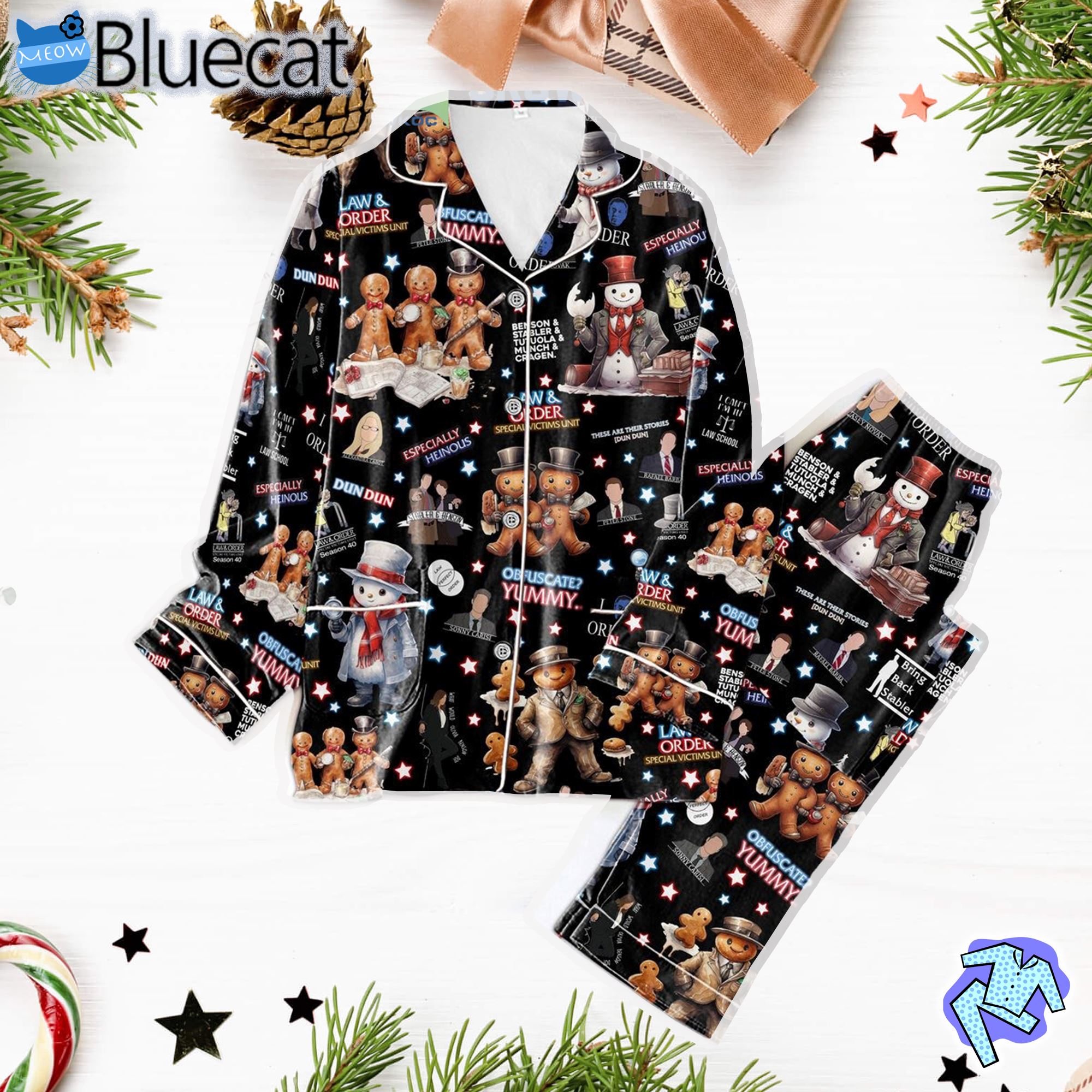 Law Order Special Victims Unit Especially Heinous Pajama Set