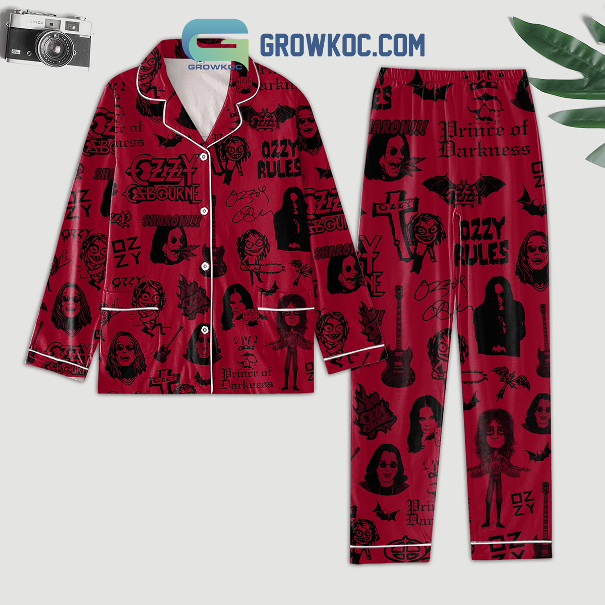 Ozzy Osbourne Fan Polyester Pajama Set