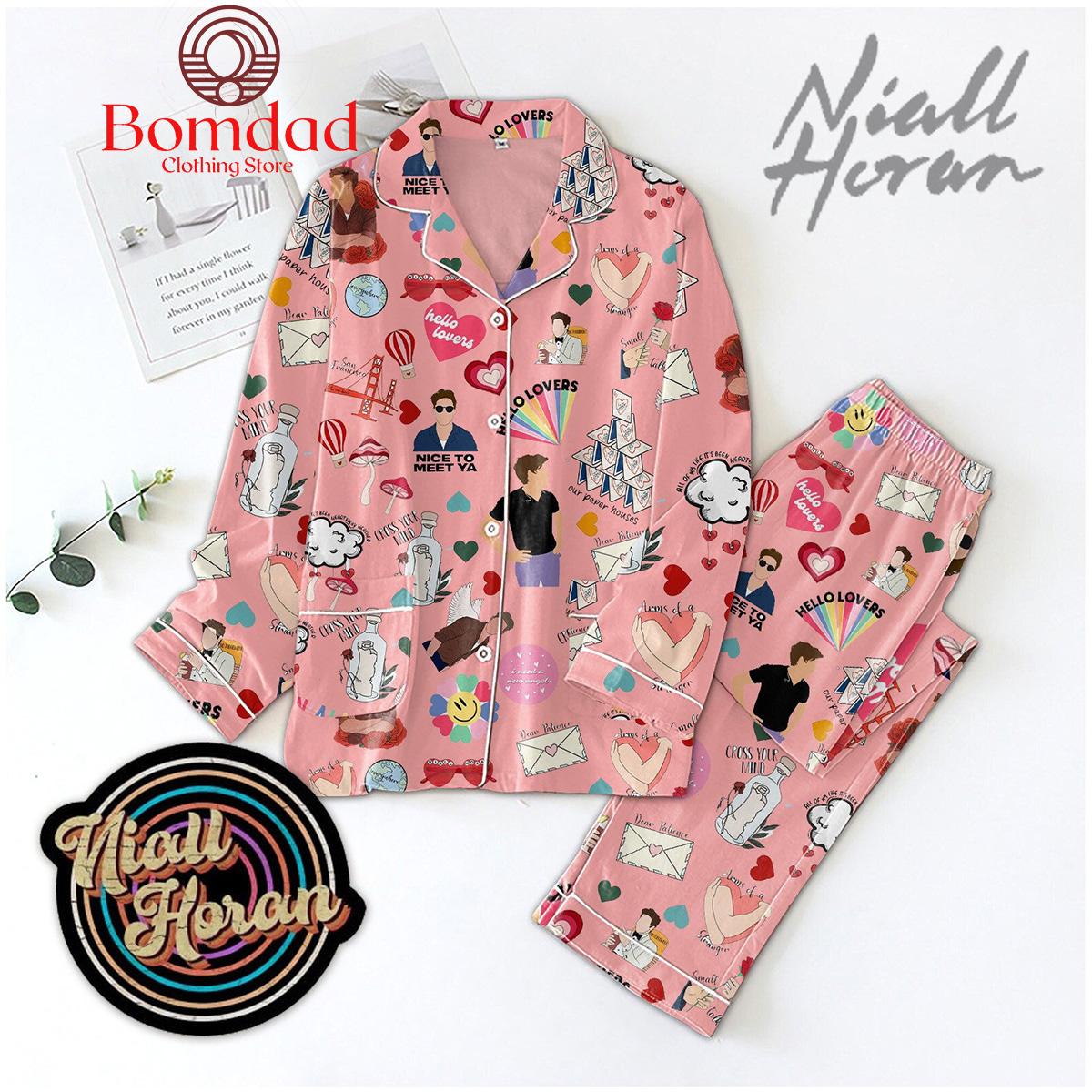 Niall Horan Hello Lovers Our Paper Houses Pajama Set