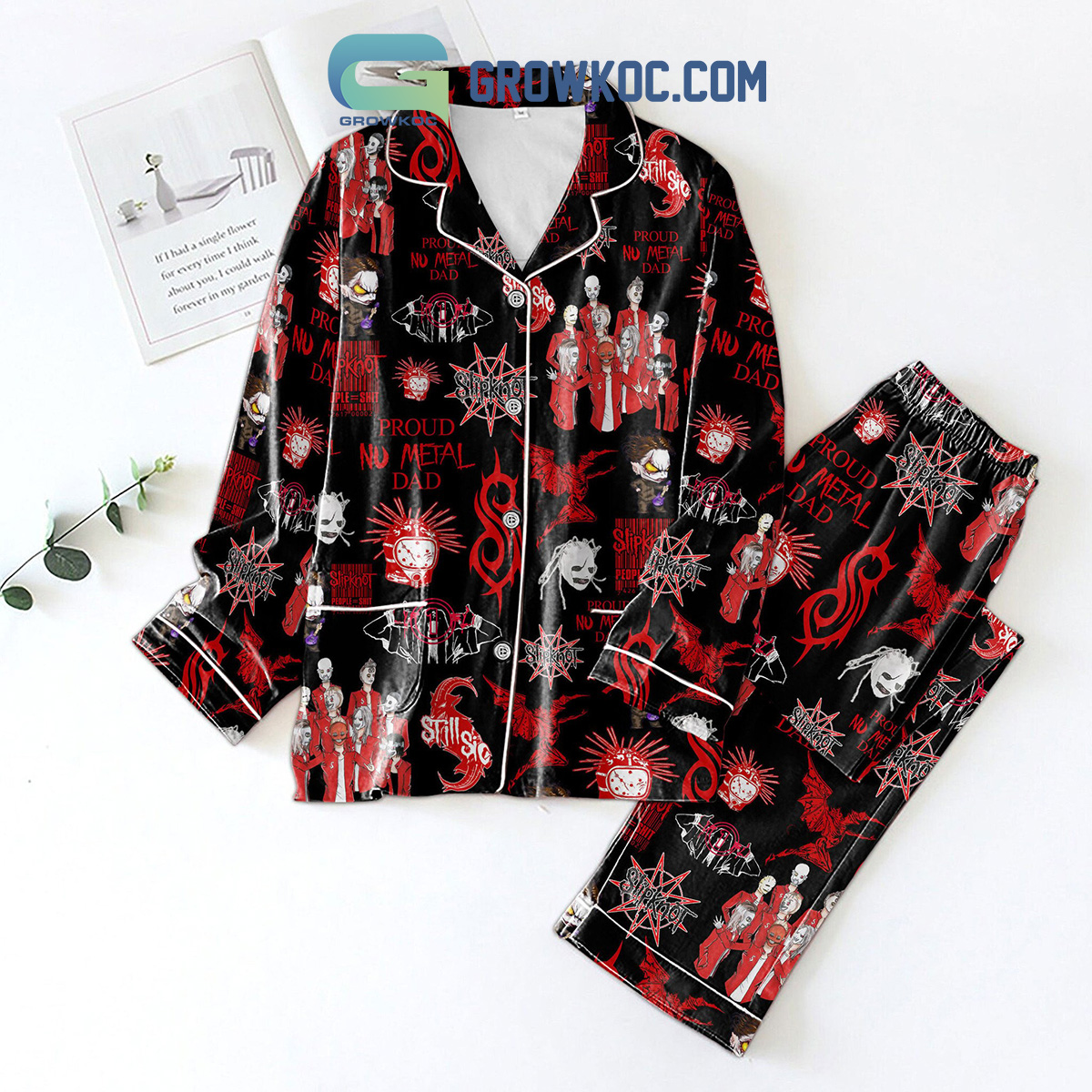 Slipknot Proud Nu Metal Dad Pajama Set