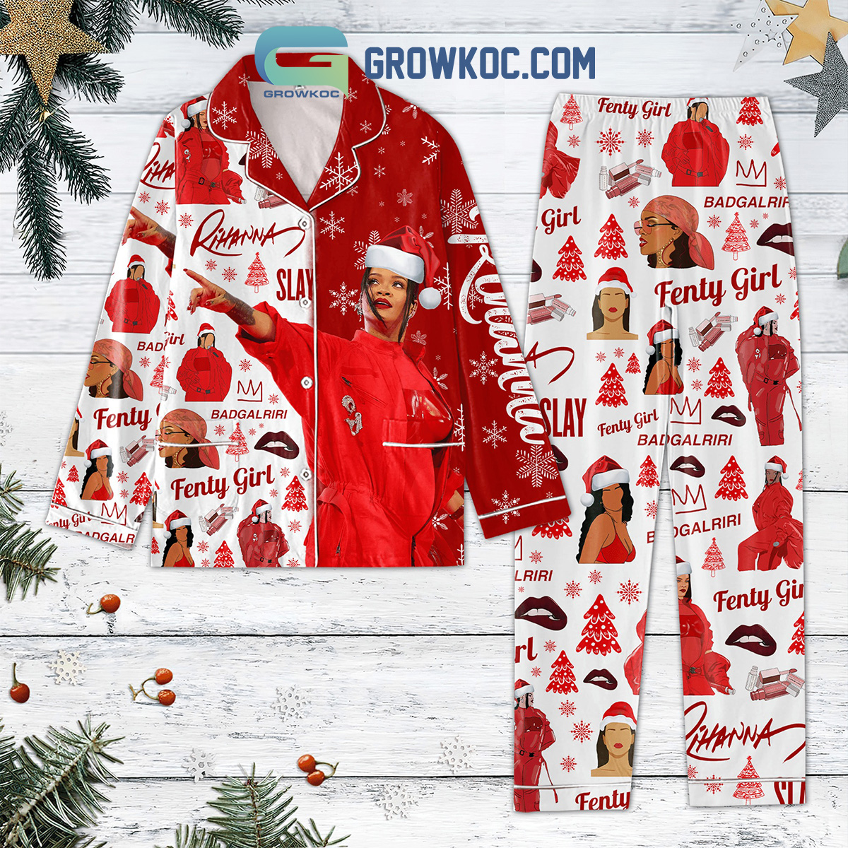 Rihanna Fenty Girl Badgalriri Pajama Set