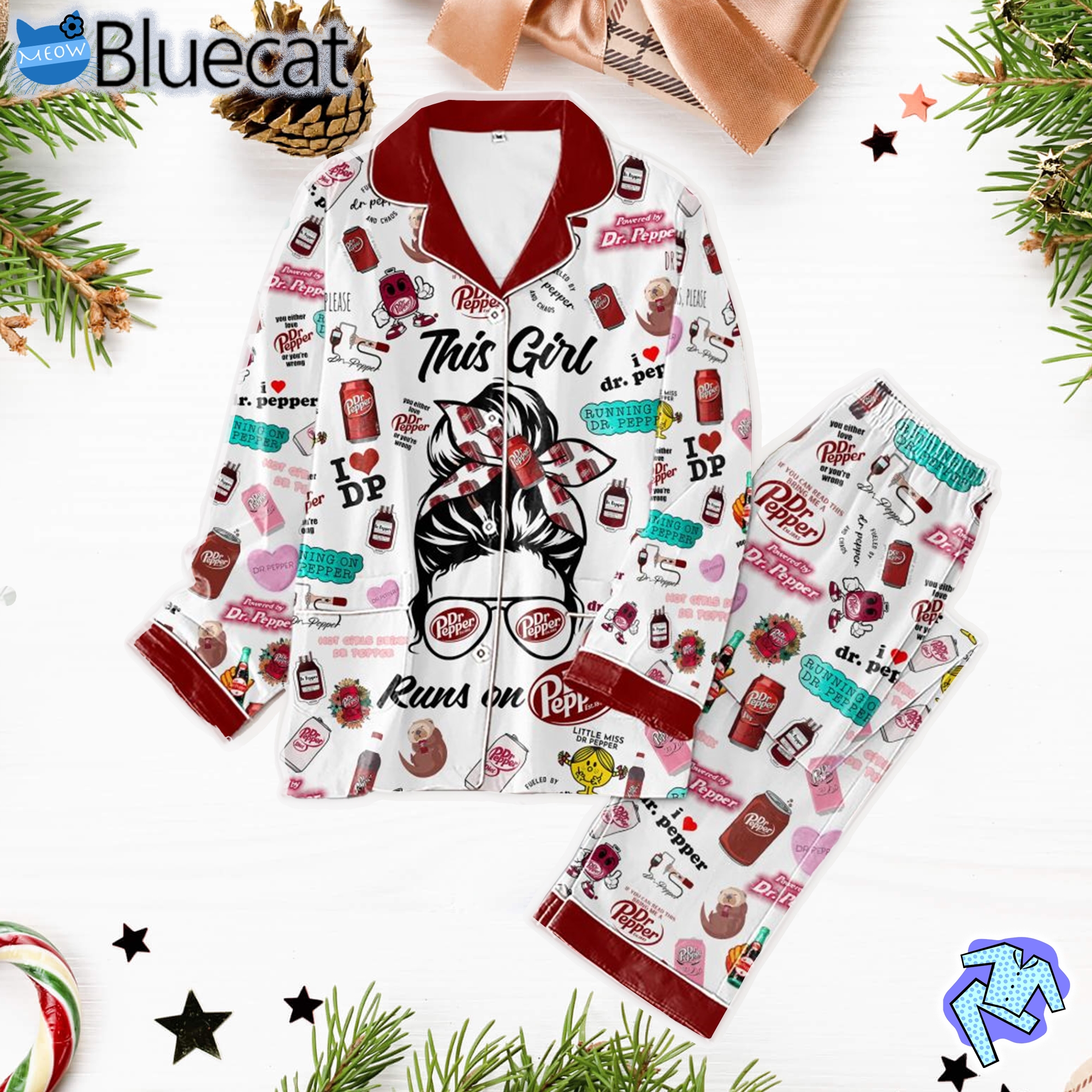 Running On Dr Pepper Pajama Set