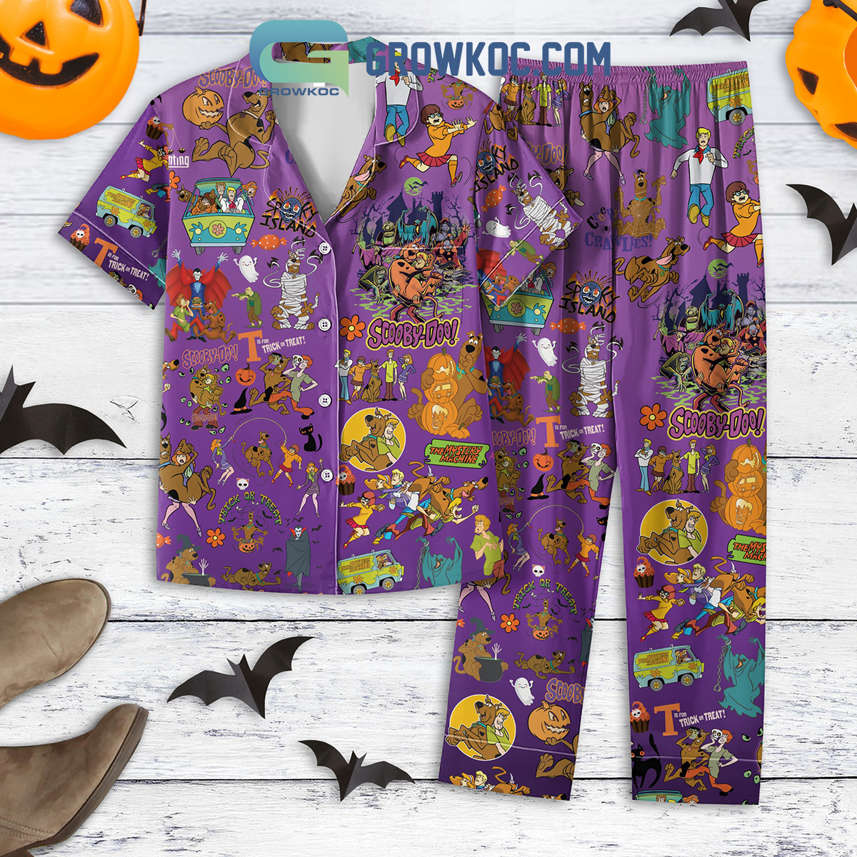 Scooby Doo Spooky Island Trick Or Treat Halloween Pajama Set
