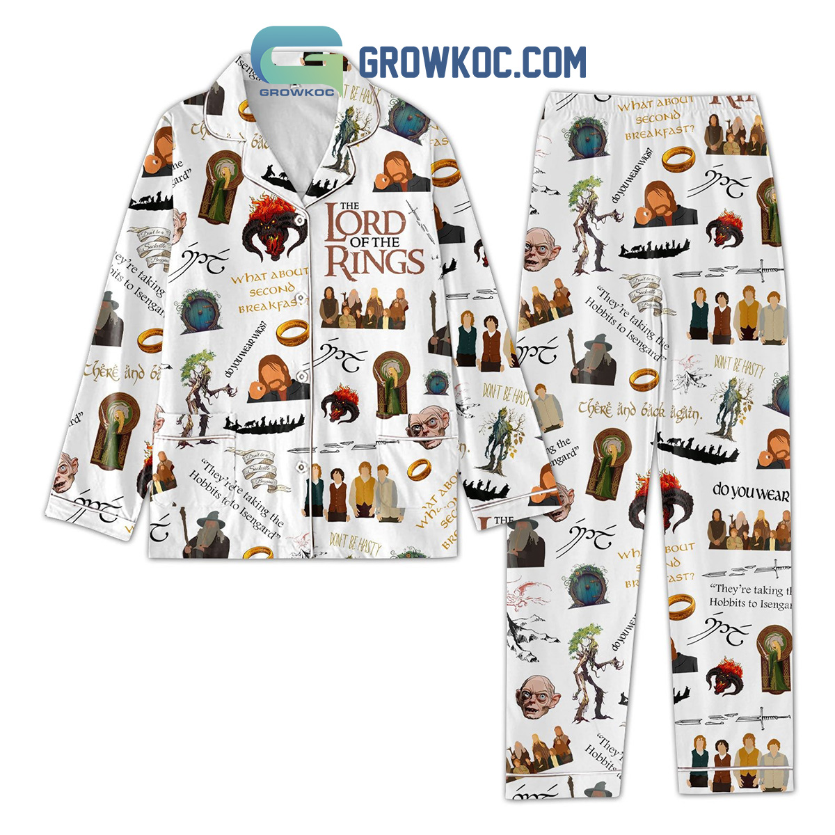 The Lord Of The Rings Do You Wear Wigs Polyester Pajama Set