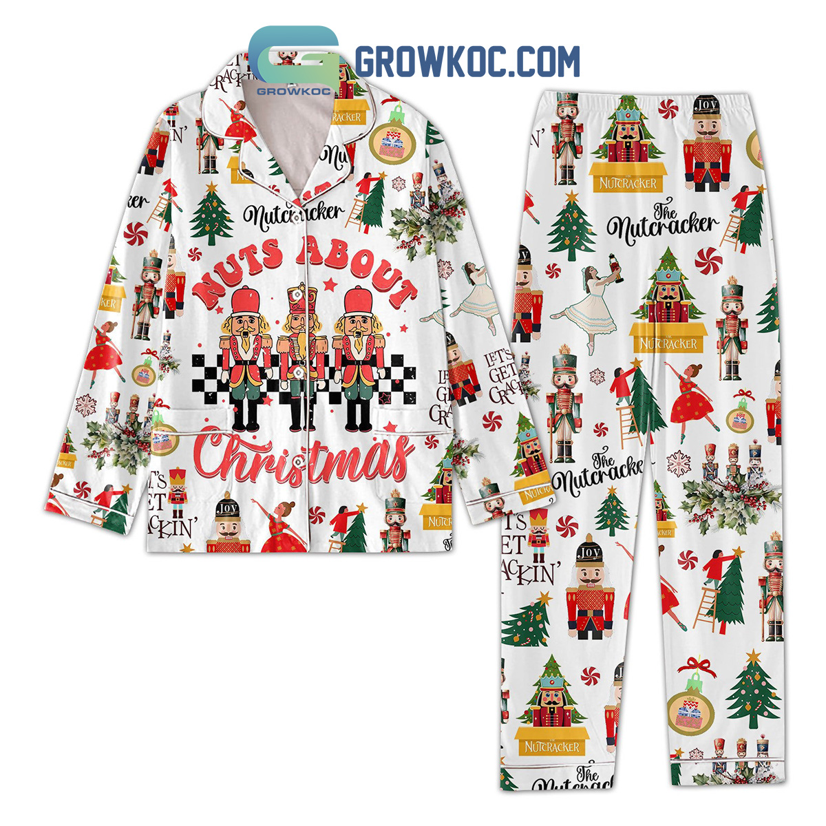 The Nutcracker Nuts About Polyester Pajama Set