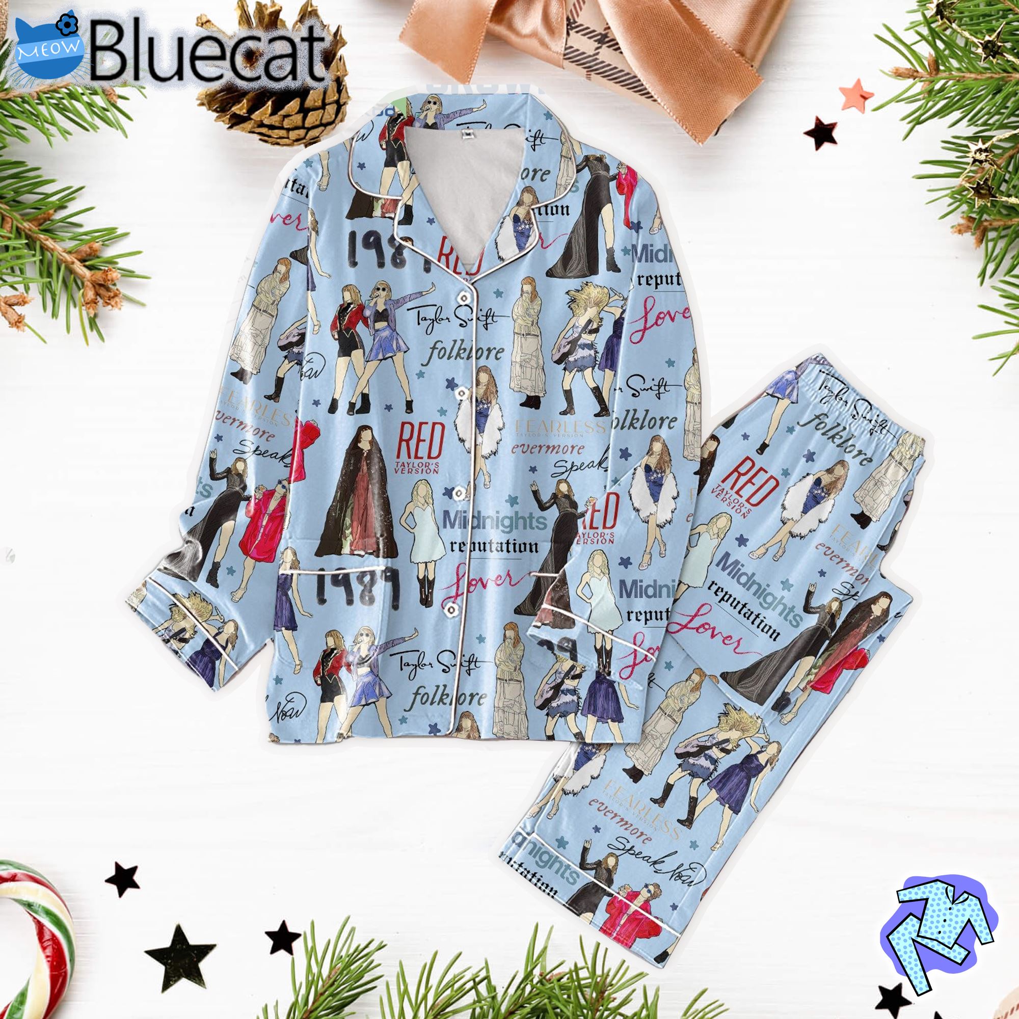 Taylor Swift All Hit Album Eras Tour Pajama Set