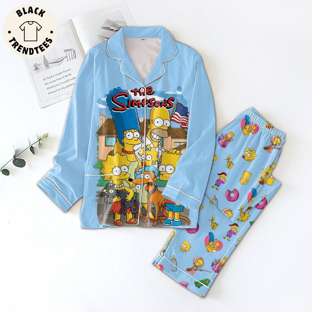 The Simpsons Cartoon Character Design Pajama Set